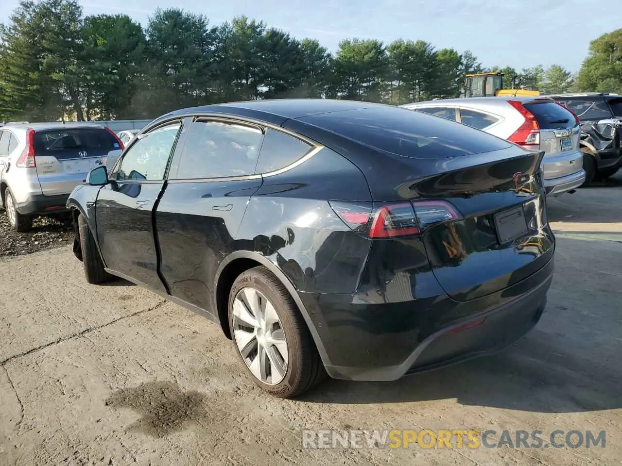 2 fotografías del automóvil dañado 7SAYGAEE7NF576382 TESLA MODEL Y 2022