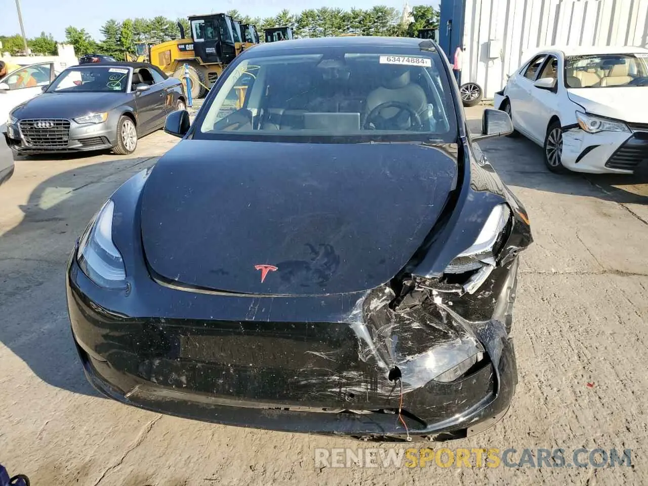 5 fotografías del automóvil dañado 7SAYGAEE7NF576382 TESLA MODEL Y 2022