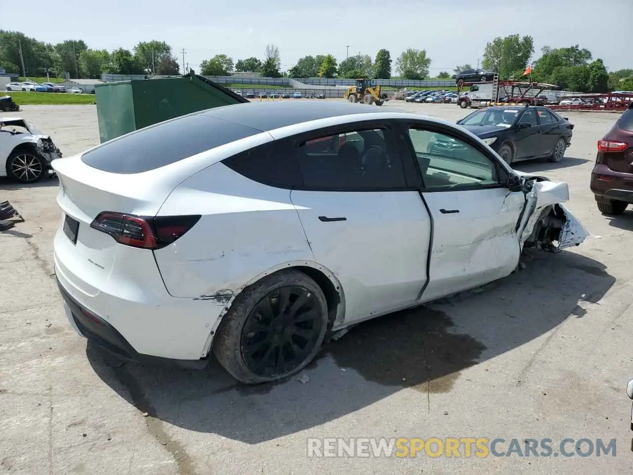 3 fotografías del automóvil dañado 7SAYGAEE8NF378457 TESLA MODEL Y 2022
