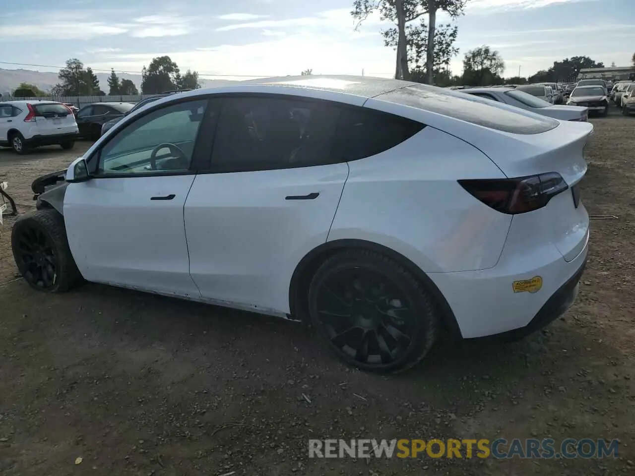 2 fotografías del automóvil dañado 7SAYGAEE8NF384436 TESLA MODEL Y 2022