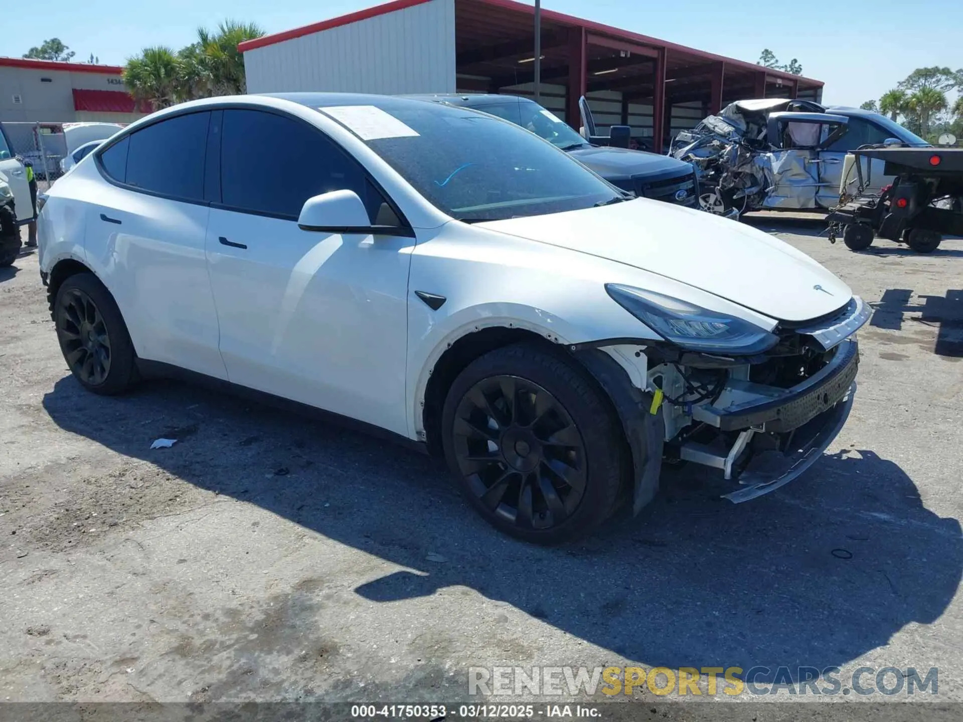 1 fotografías del automóvil dañado 7SAYGAEE8NF431786 TESLA MODEL Y 2022