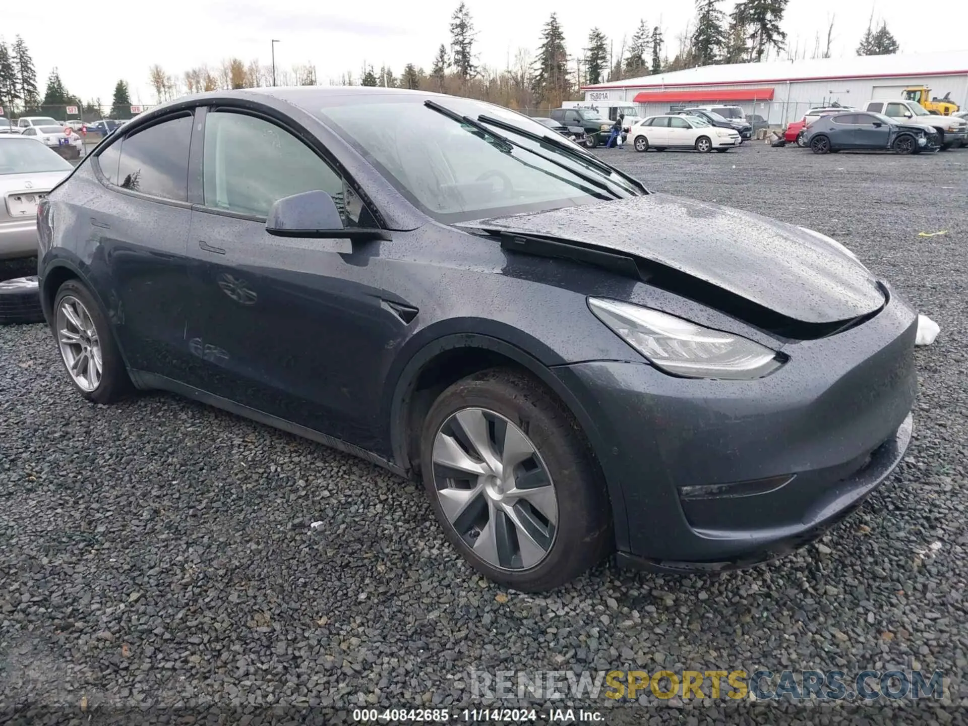 1 fotografías del automóvil dañado 7SAYGAEE8NF570624 TESLA MODEL Y 2022