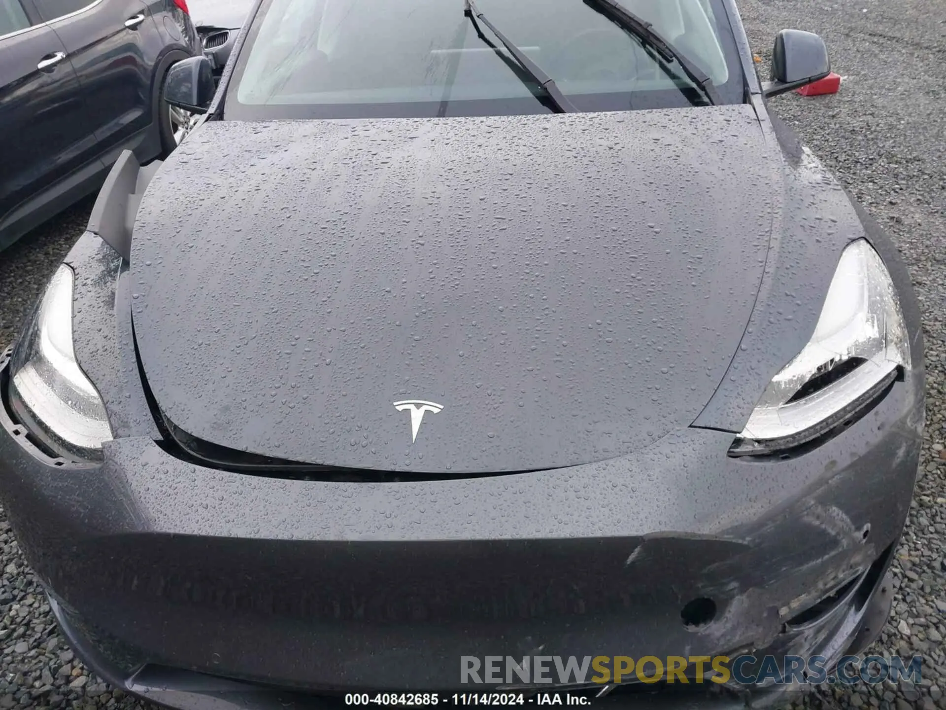 10 fotografías del automóvil dañado 7SAYGAEE8NF570624 TESLA MODEL Y 2022