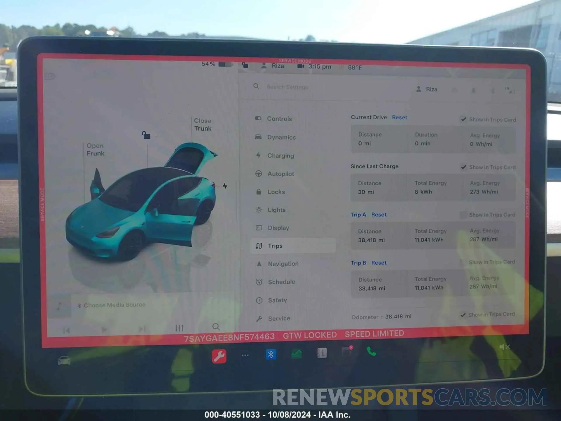 18 fotografías del automóvil dañado 7SAYGAEE8NF574463 TESLA MODEL Y 2022