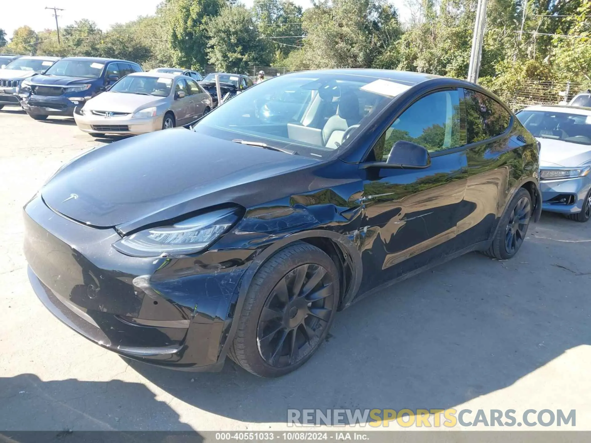 2 fotografías del automóvil dañado 7SAYGAEE8NF574463 TESLA MODEL Y 2022