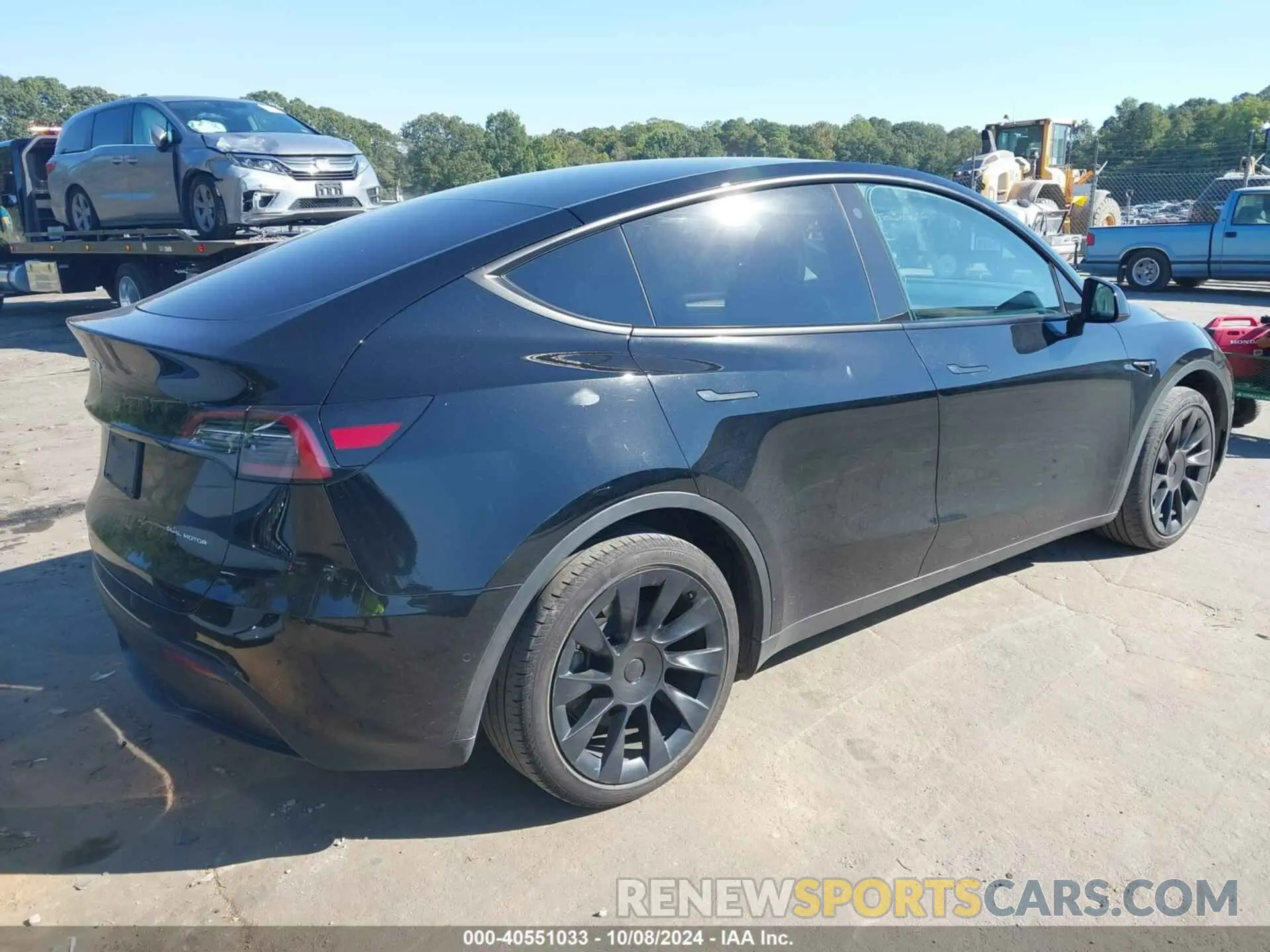 4 fotografías del automóvil dañado 7SAYGAEE8NF574463 TESLA MODEL Y 2022