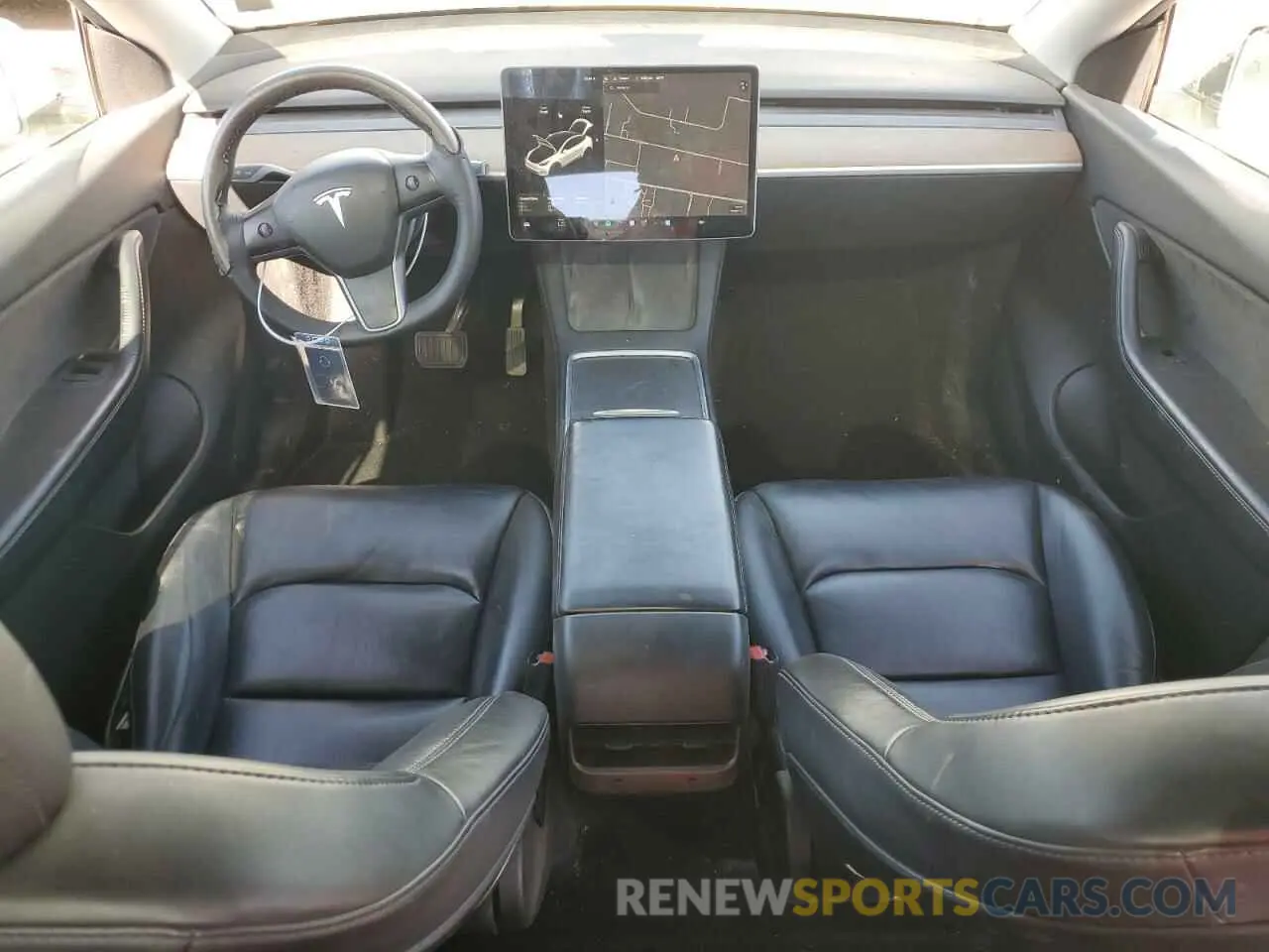 8 fotografías del automóvil dañado 7SAYGAEE9NF352658 TESLA MODEL Y 2022