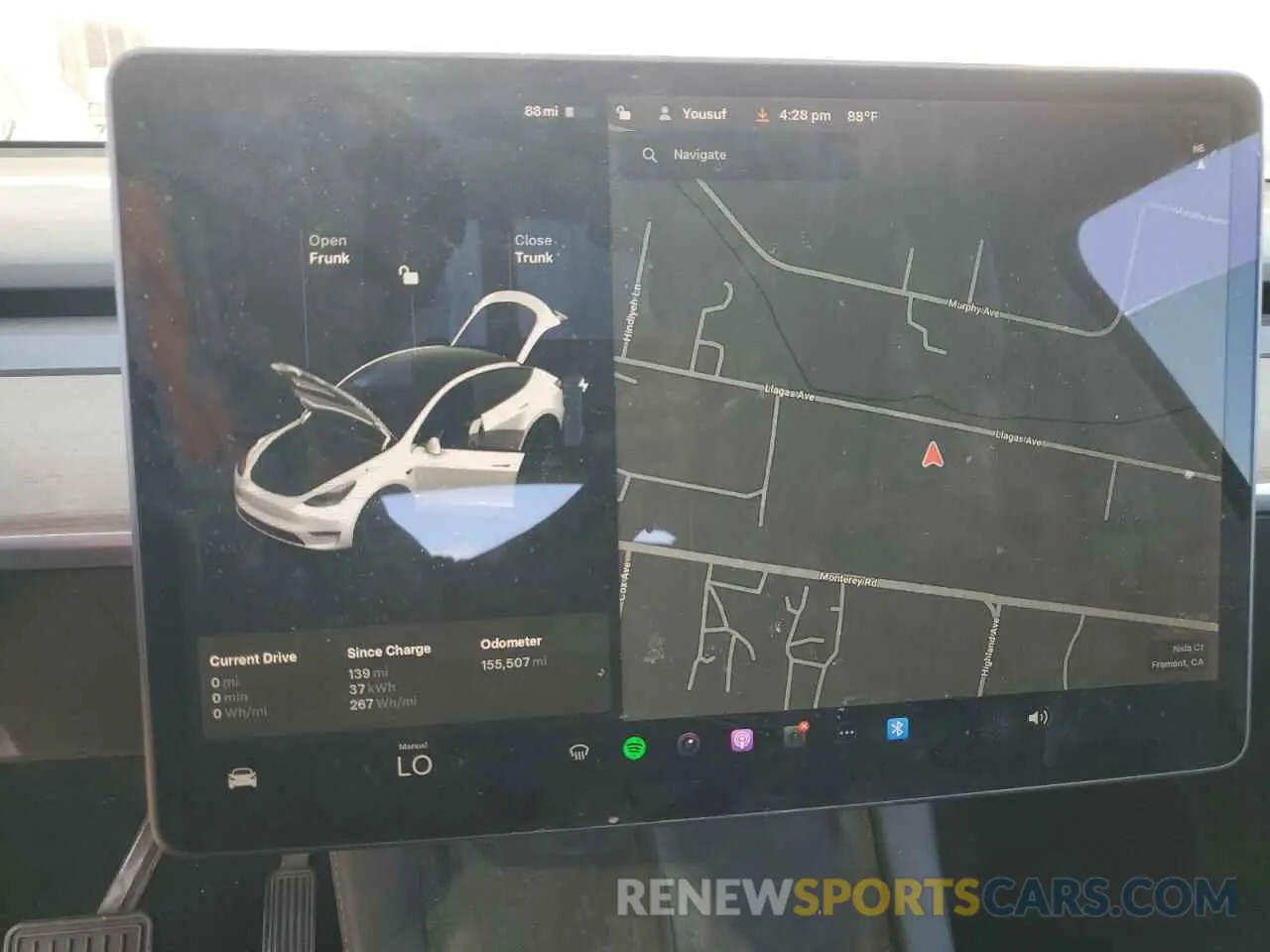 9 fotografías del automóvil dañado 7SAYGAEE9NF352658 TESLA MODEL Y 2022