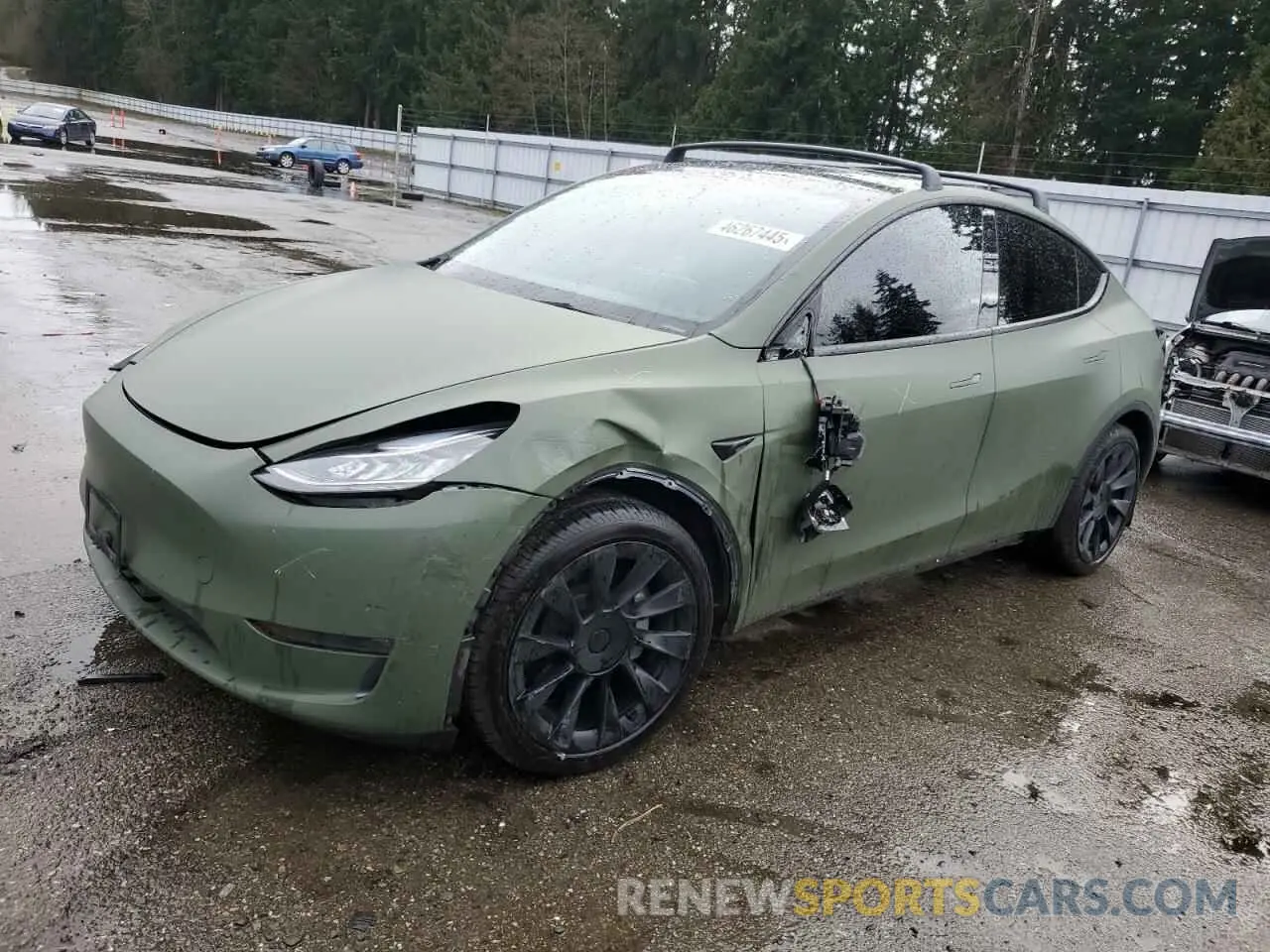 1 fotografías del automóvil dañado 7SAYGAEE9NF484190 TESLA MODEL Y 2022