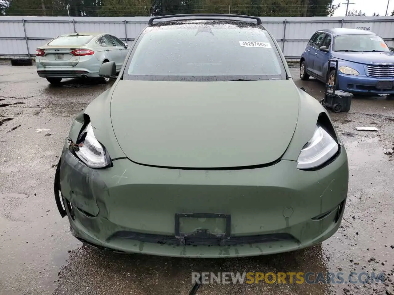 5 fotografías del automóvil dañado 7SAYGAEE9NF484190 TESLA MODEL Y 2022