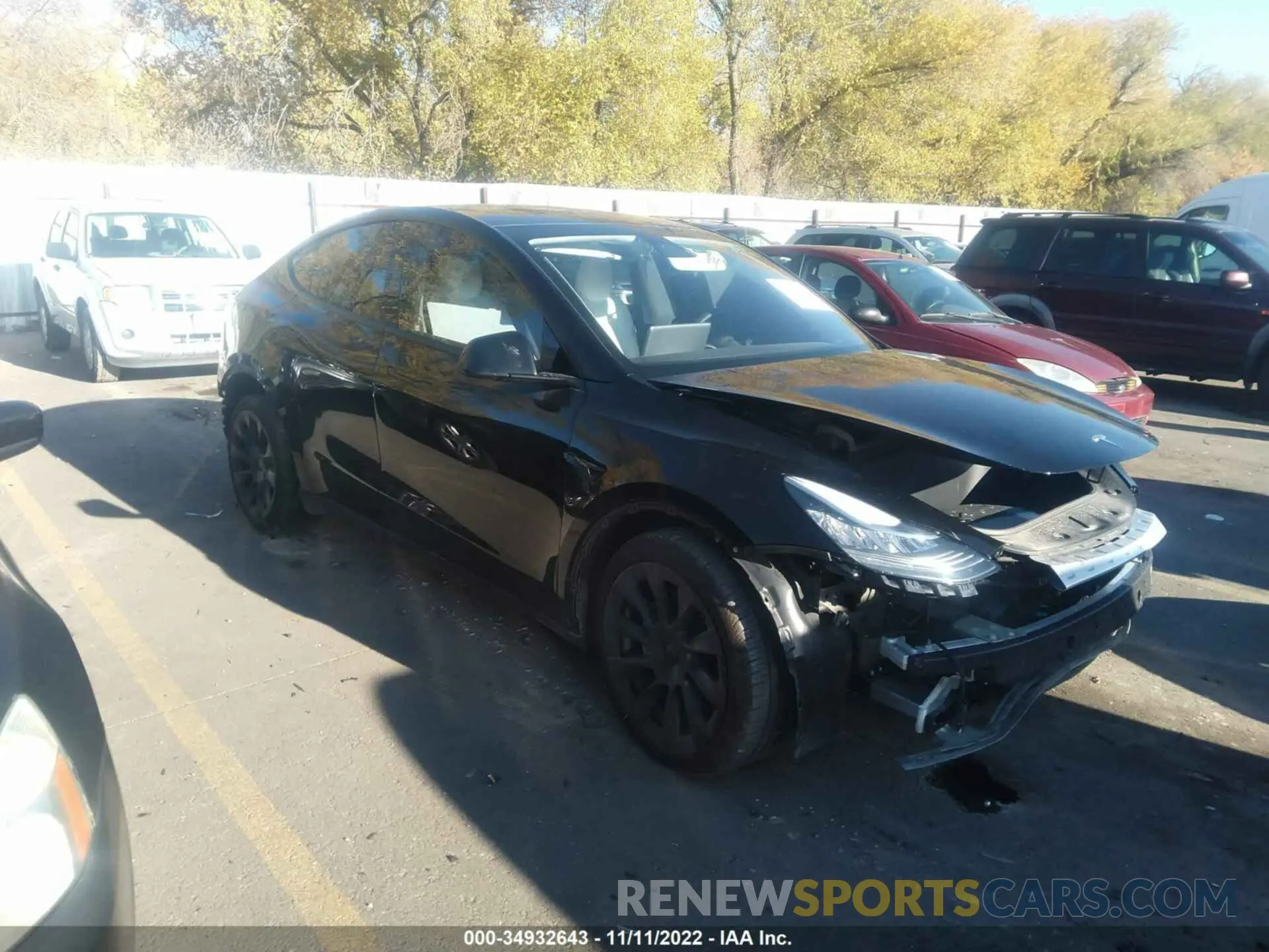 1 fotografías del automóvil dañado 7SAYGAEEXNF312864 TESLA MODEL Y 2022