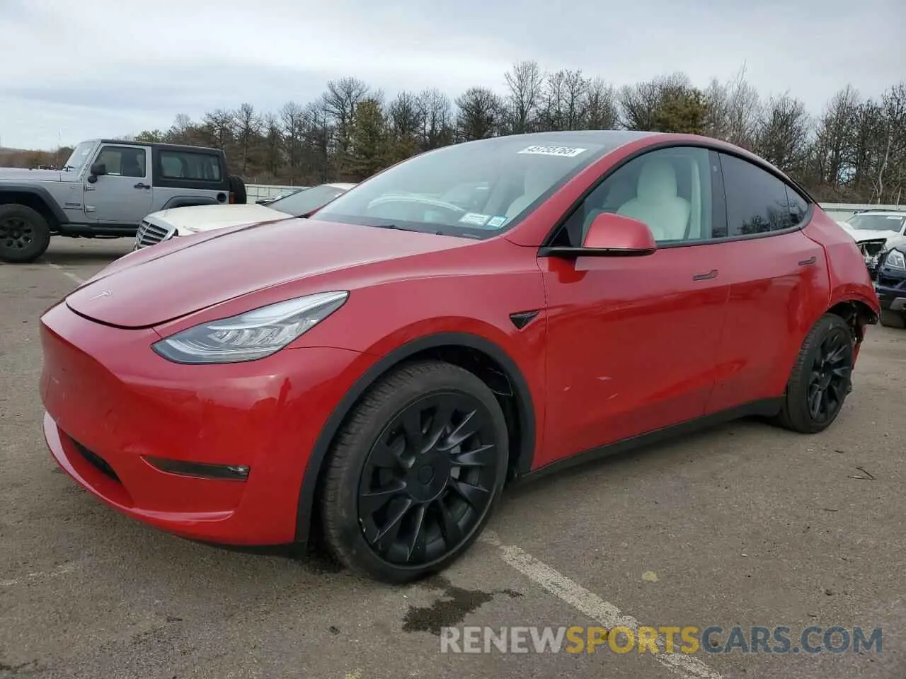 1 fotografías del automóvil dañado 7SAYGAEEXNF313657 TESLA MODEL Y 2022