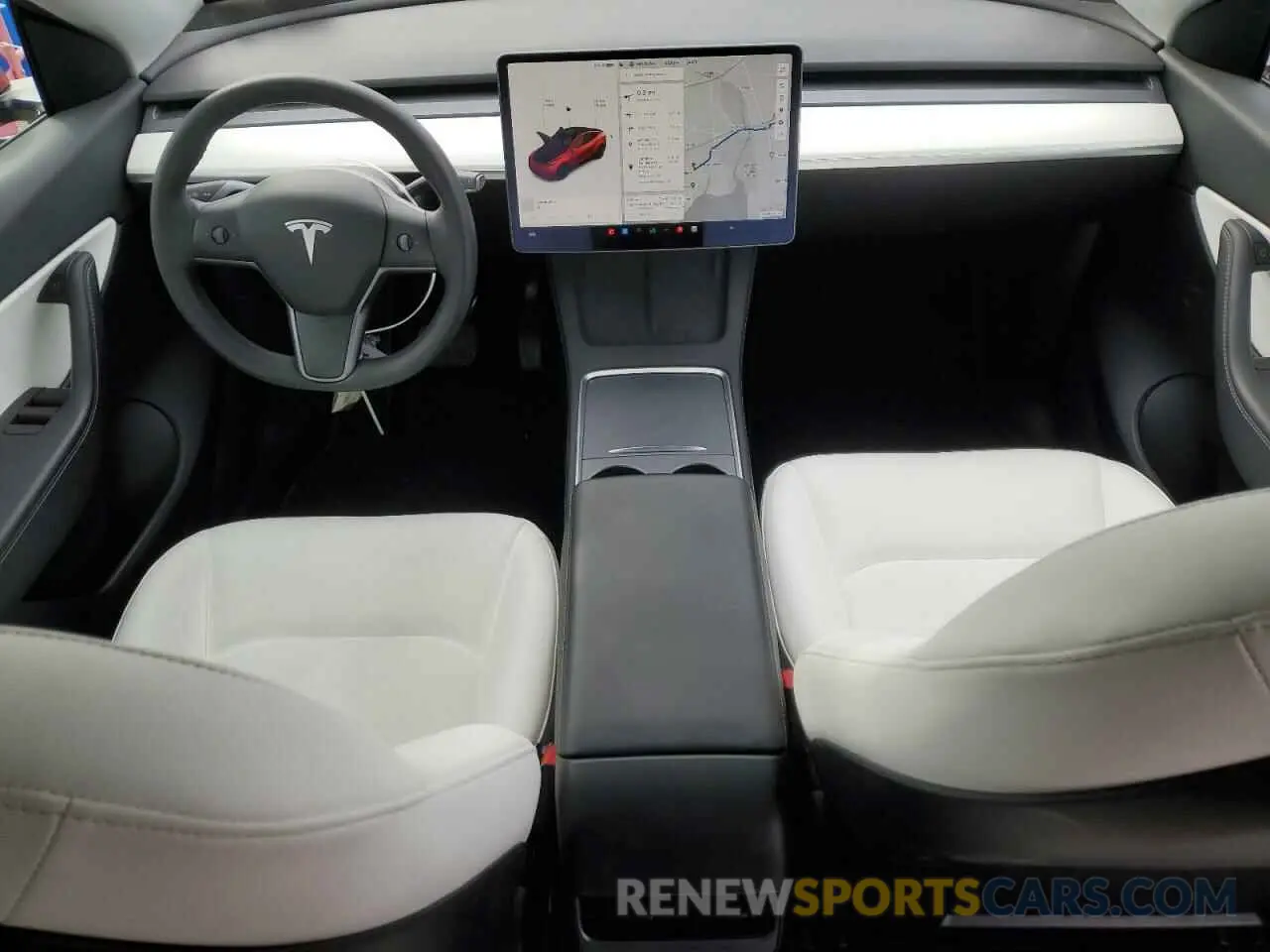 8 fotografías del automóvil dañado 7SAYGAEEXNF313657 TESLA MODEL Y 2022