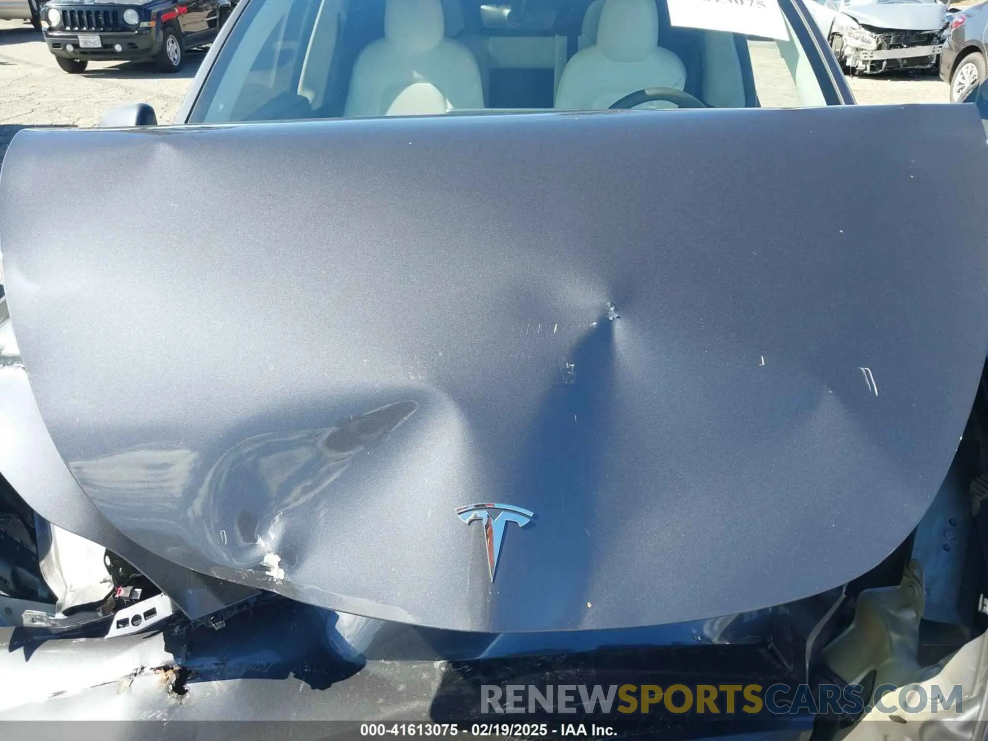 10 fotografías del automóvil dañado 7SAYGAEEXNF381389 TESLA MODEL Y 2022