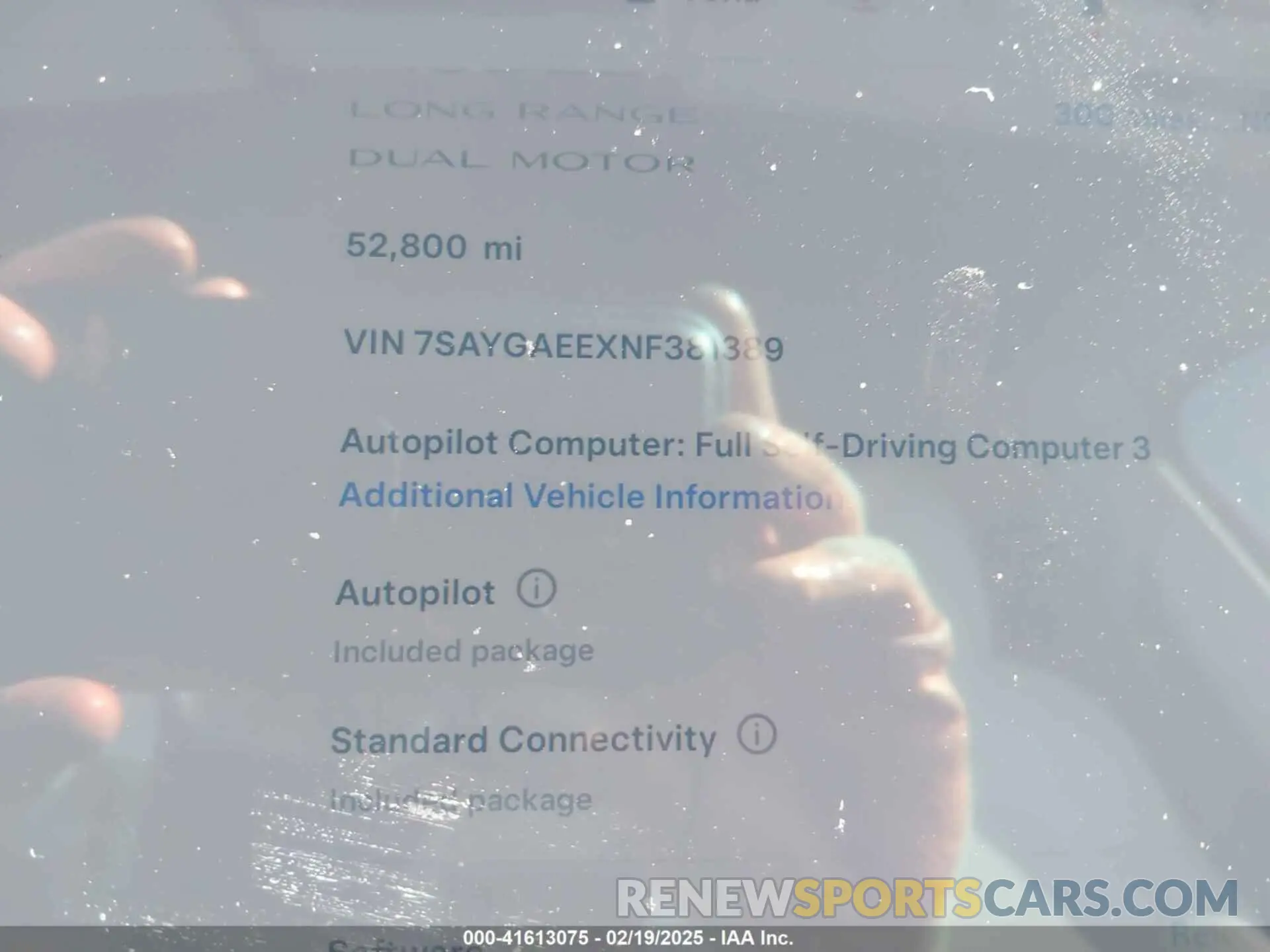 15 fotografías del automóvil dañado 7SAYGAEEXNF381389 TESLA MODEL Y 2022
