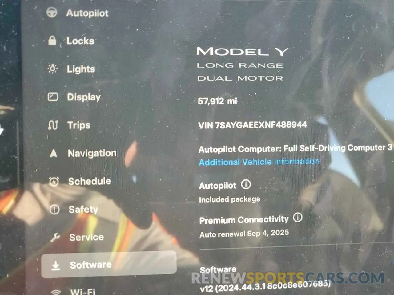 9 fotografías del automóvil dañado 7SAYGAEEXNF488944 TESLA MODEL Y 2022