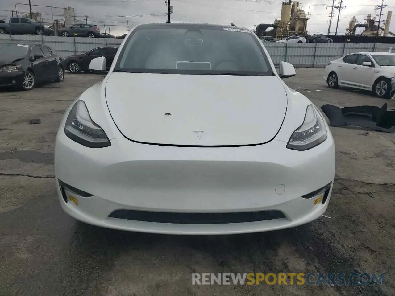 5 fotografías del automóvil dañado 7SAYGAEEXNF493710 TESLA MODEL Y 2022