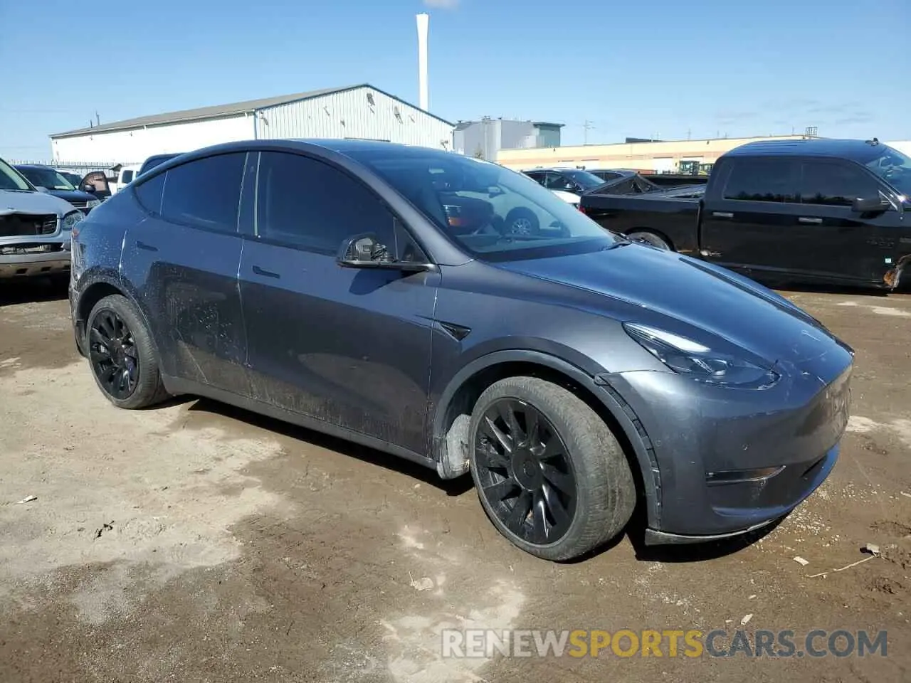 4 fotografías del automóvil dañado 7SAYGAEEXNF517729 TESLA MODEL Y 2022