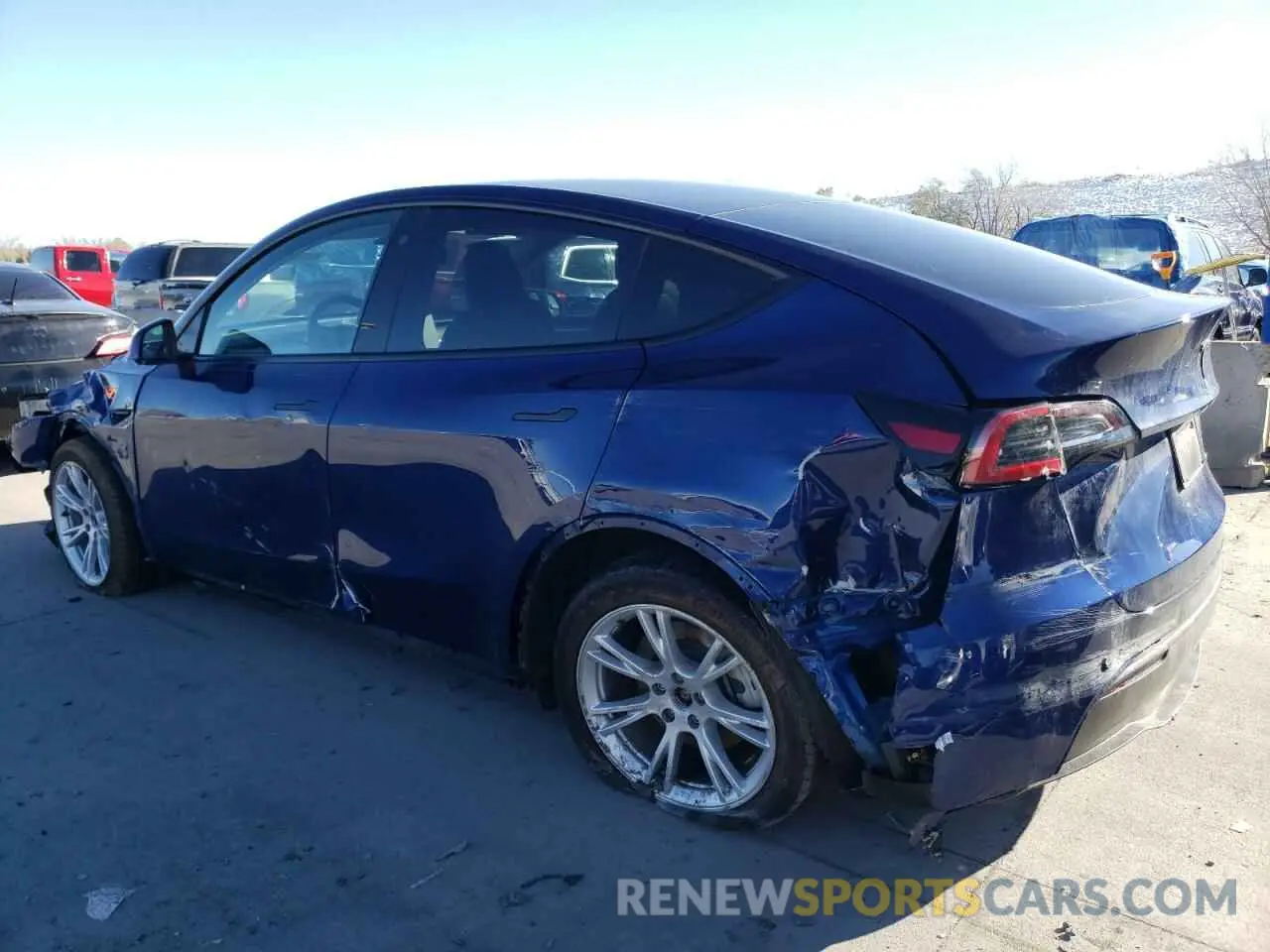 2 fotografías del automóvil dañado 7SAYGDEE0NA014788 TESLA MODEL Y 2022