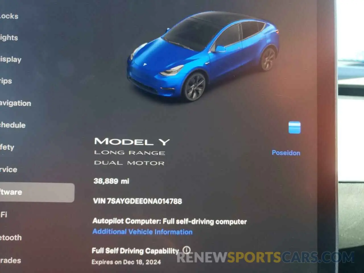 9 fotografías del automóvil dañado 7SAYGDEE0NA014788 TESLA MODEL Y 2022