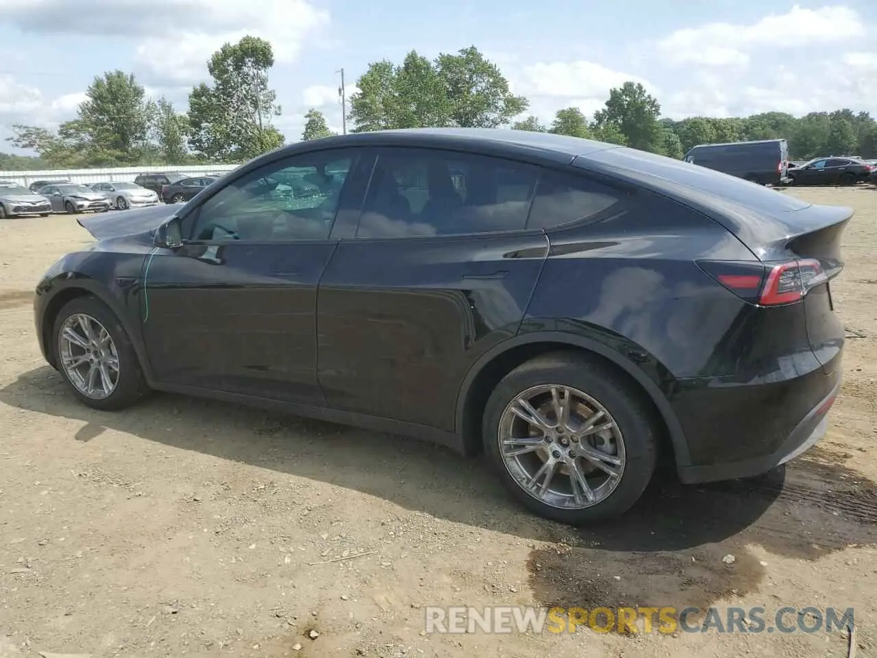 2 fotografías del automóvil dañado 7SAYGDEE0NA018906 TESLA MODEL Y 2022