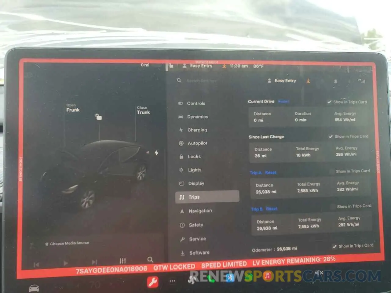 9 fotografías del automóvil dañado 7SAYGDEE0NA018906 TESLA MODEL Y 2022