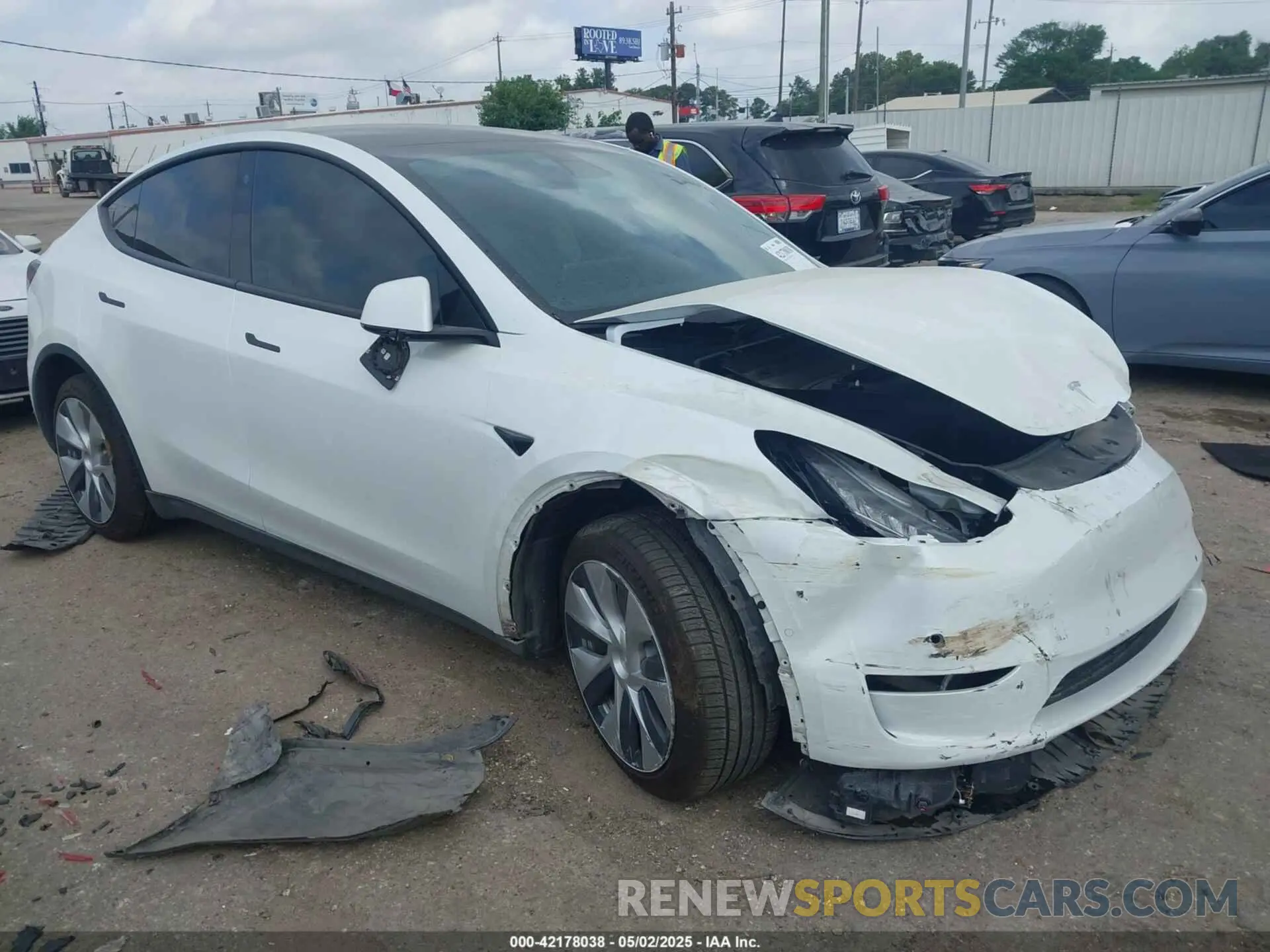 1 fotografías del automóvil dañado 7SAYGDEE0NF332610 TESLA MODEL Y 2022