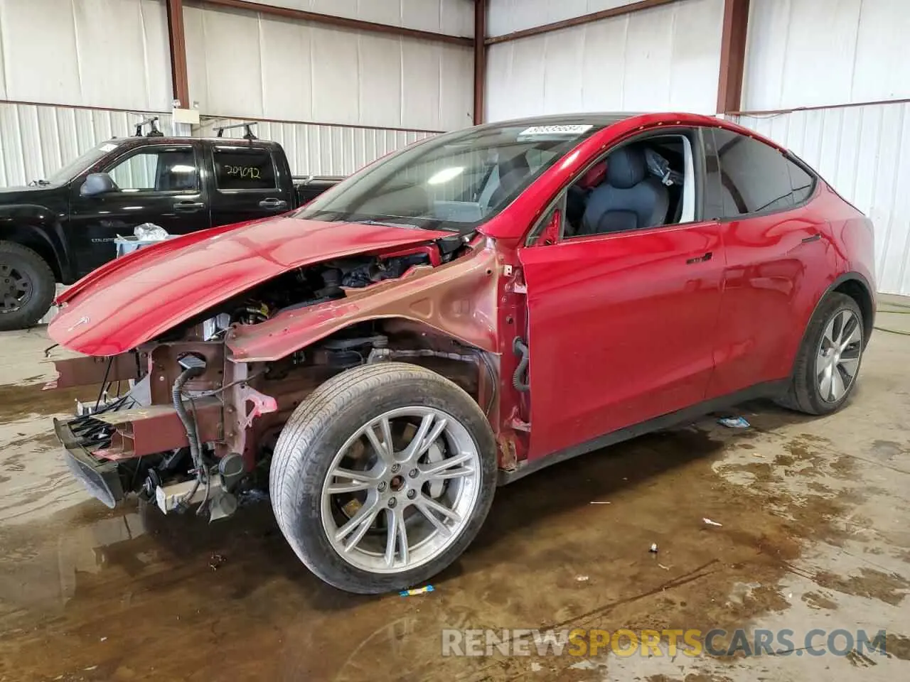 1 fotografías del automóvil dañado 7SAYGDEE0NF339122 TESLA MODEL Y 2022
