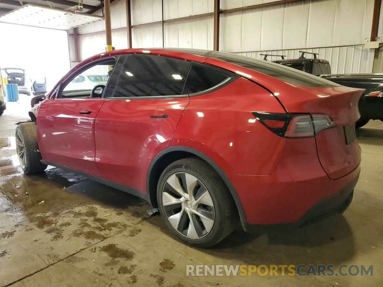 2 fotografías del automóvil dañado 7SAYGDEE0NF339122 TESLA MODEL Y 2022