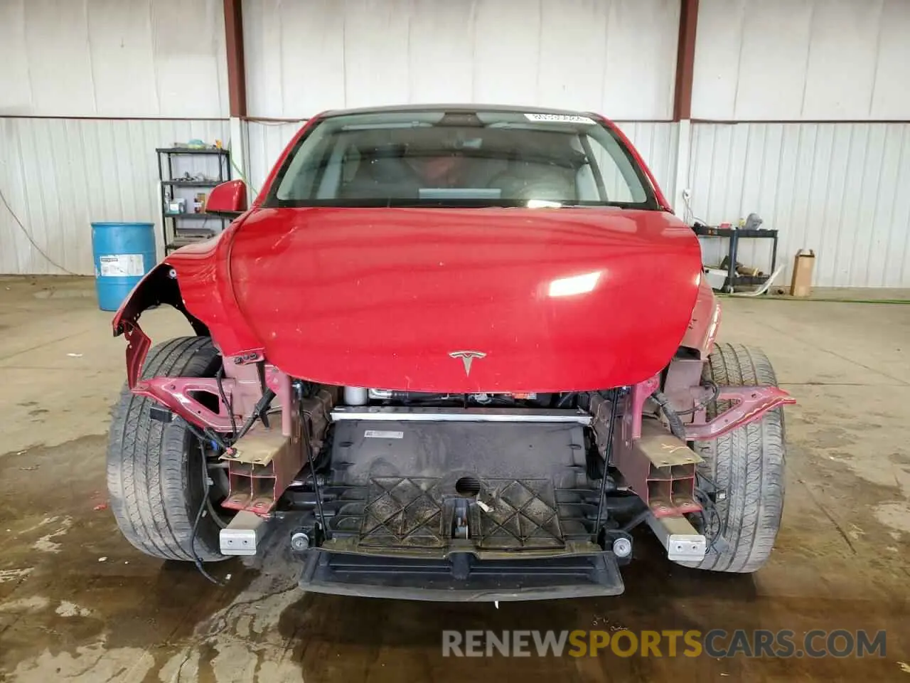 5 fotografías del automóvil dañado 7SAYGDEE0NF339122 TESLA MODEL Y 2022