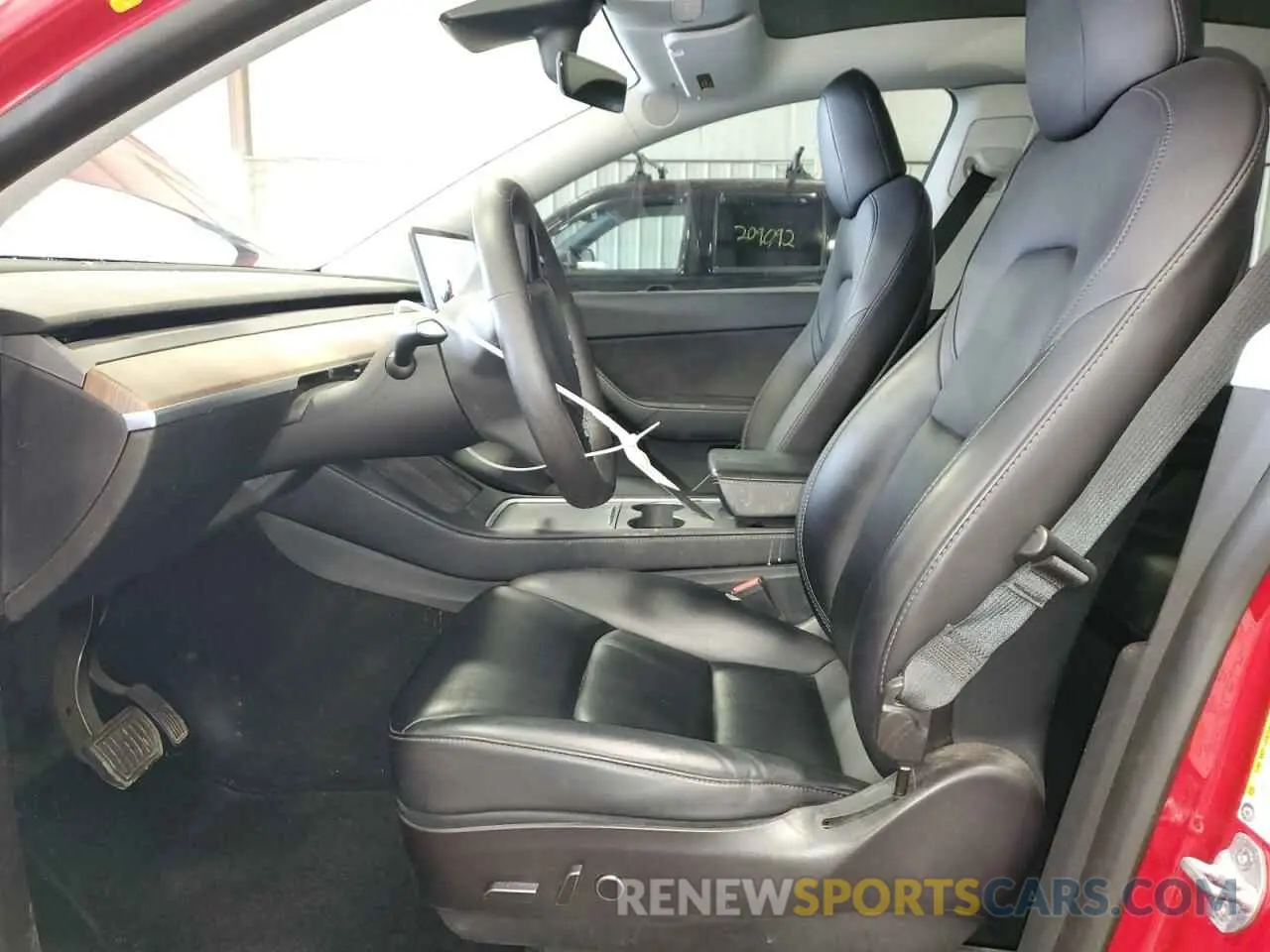 7 fotografías del automóvil dañado 7SAYGDEE0NF339122 TESLA MODEL Y 2022