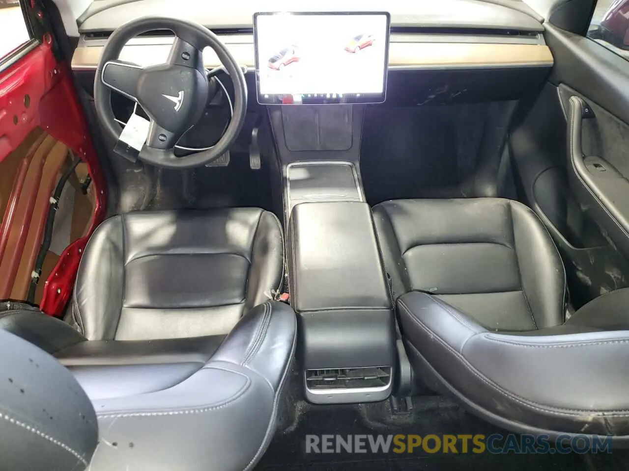 8 fotografías del automóvil dañado 7SAYGDEE0NF339122 TESLA MODEL Y 2022