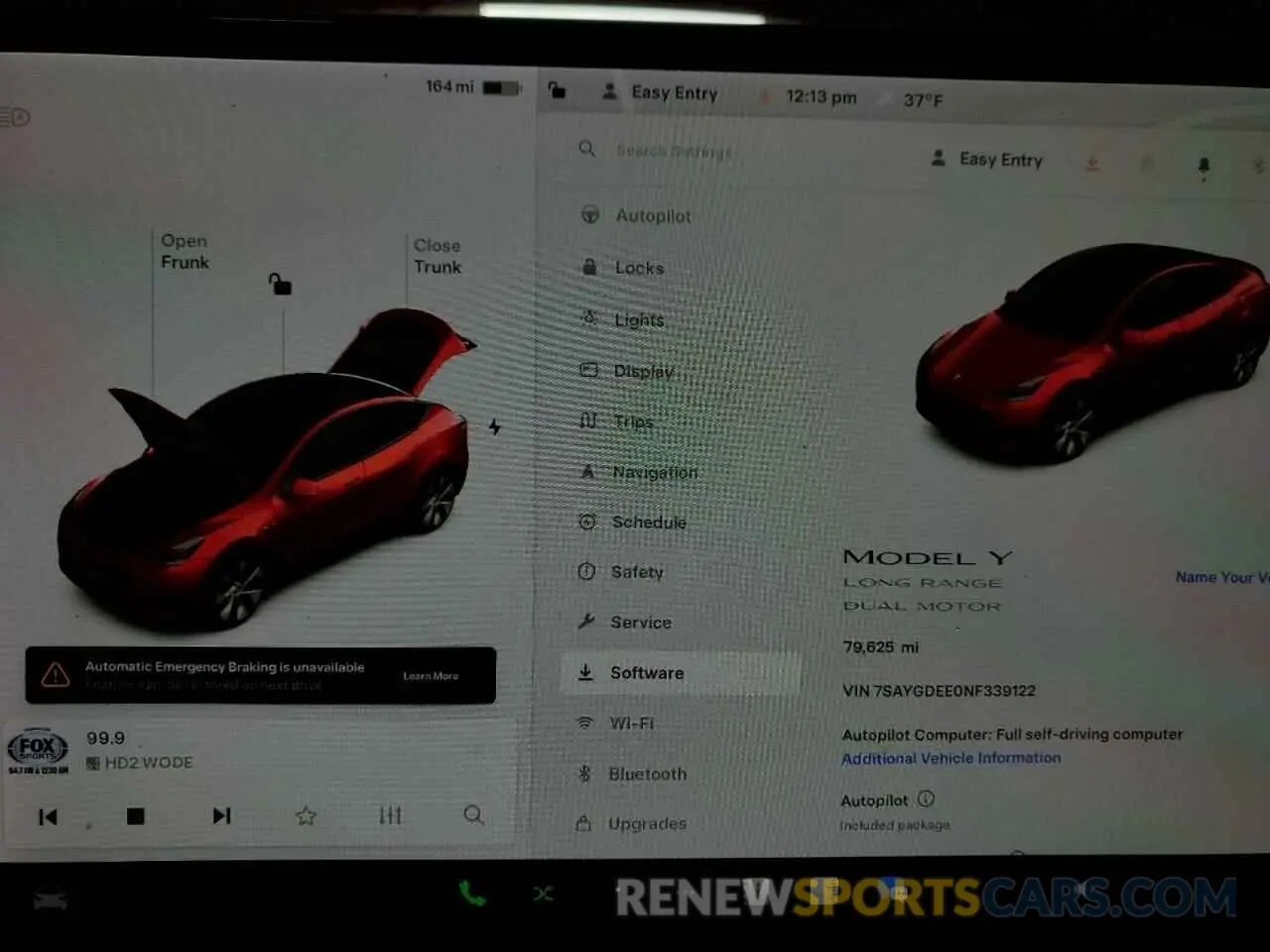 9 fotografías del automóvil dañado 7SAYGDEE0NF339122 TESLA MODEL Y 2022