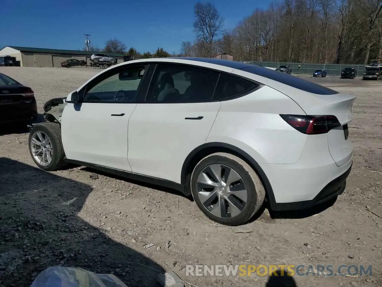2 fotografías del automóvil dañado 7SAYGDEE0NF339363 TESLA MODEL Y 2022