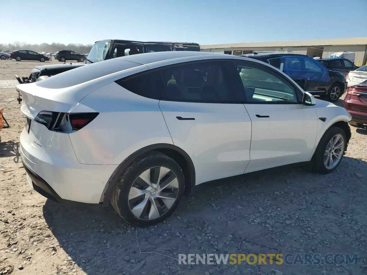 3 fotografías del automóvil dañado 7SAYGDEE0NF339363 TESLA MODEL Y 2022