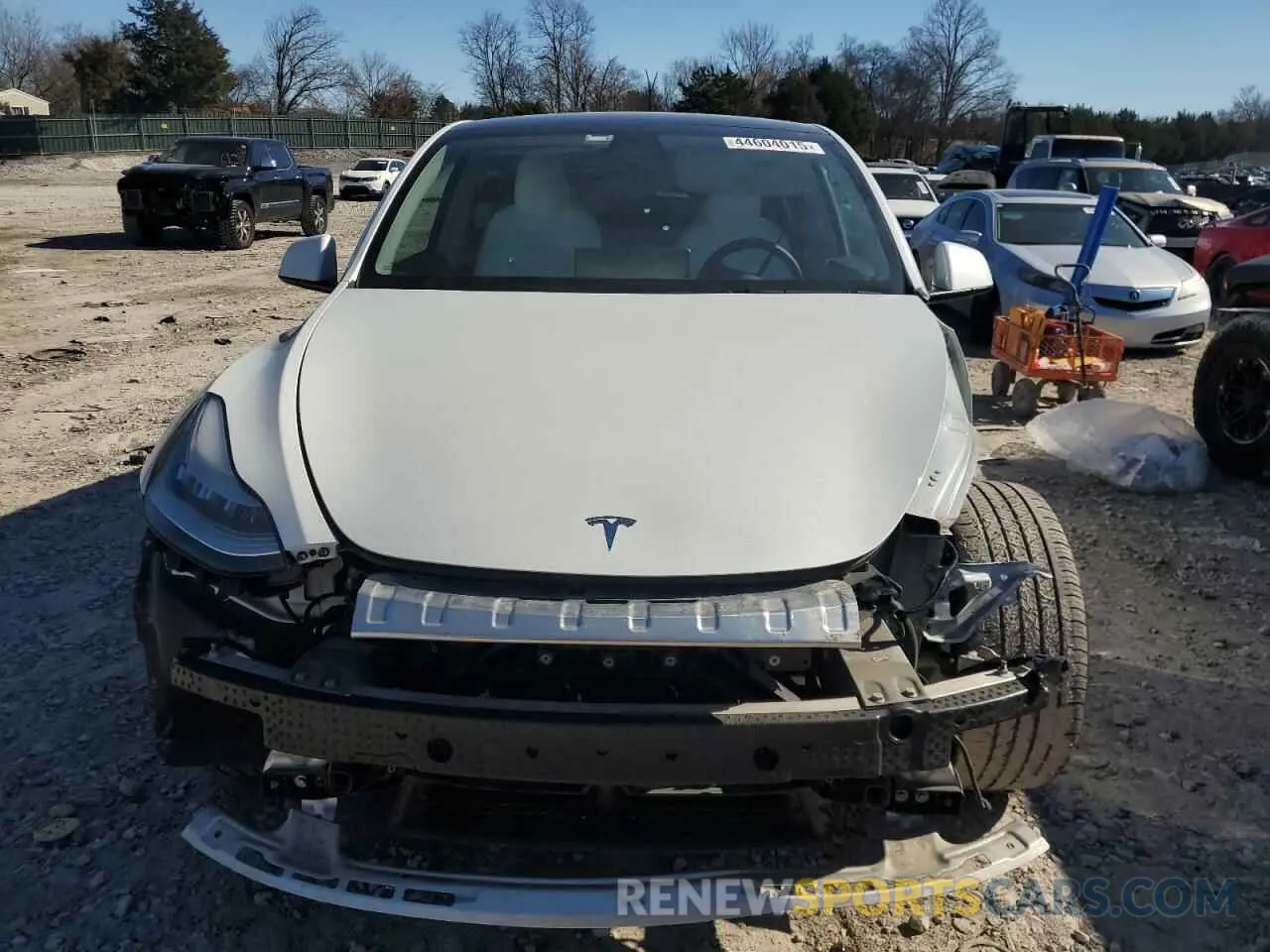 5 fotografías del automóvil dañado 7SAYGDEE0NF339363 TESLA MODEL Y 2022