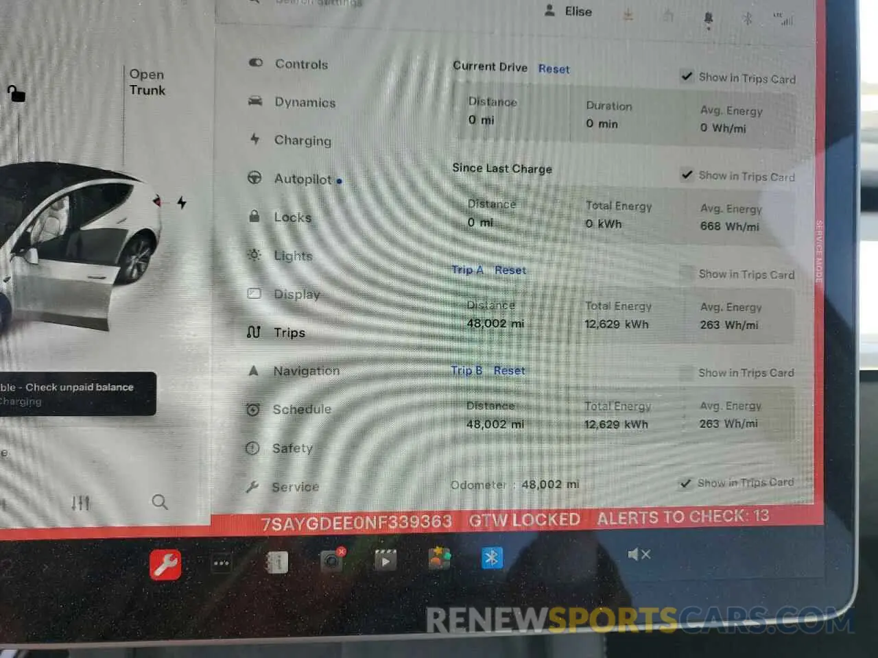 9 fotografías del automóvil dañado 7SAYGDEE0NF339363 TESLA MODEL Y 2022