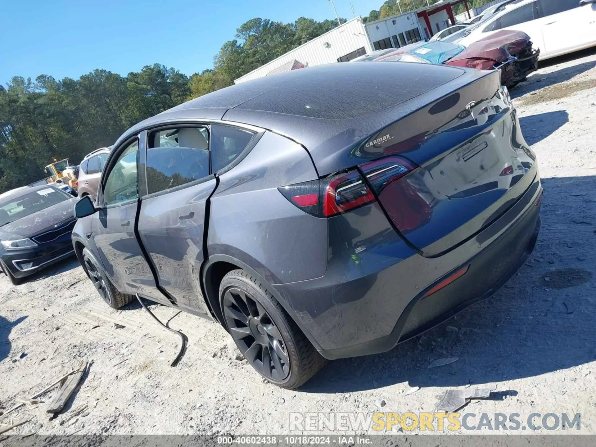 3 fotografías del automóvil dañado 7SAYGDEE0NF353599 TESLA MODEL Y 2022