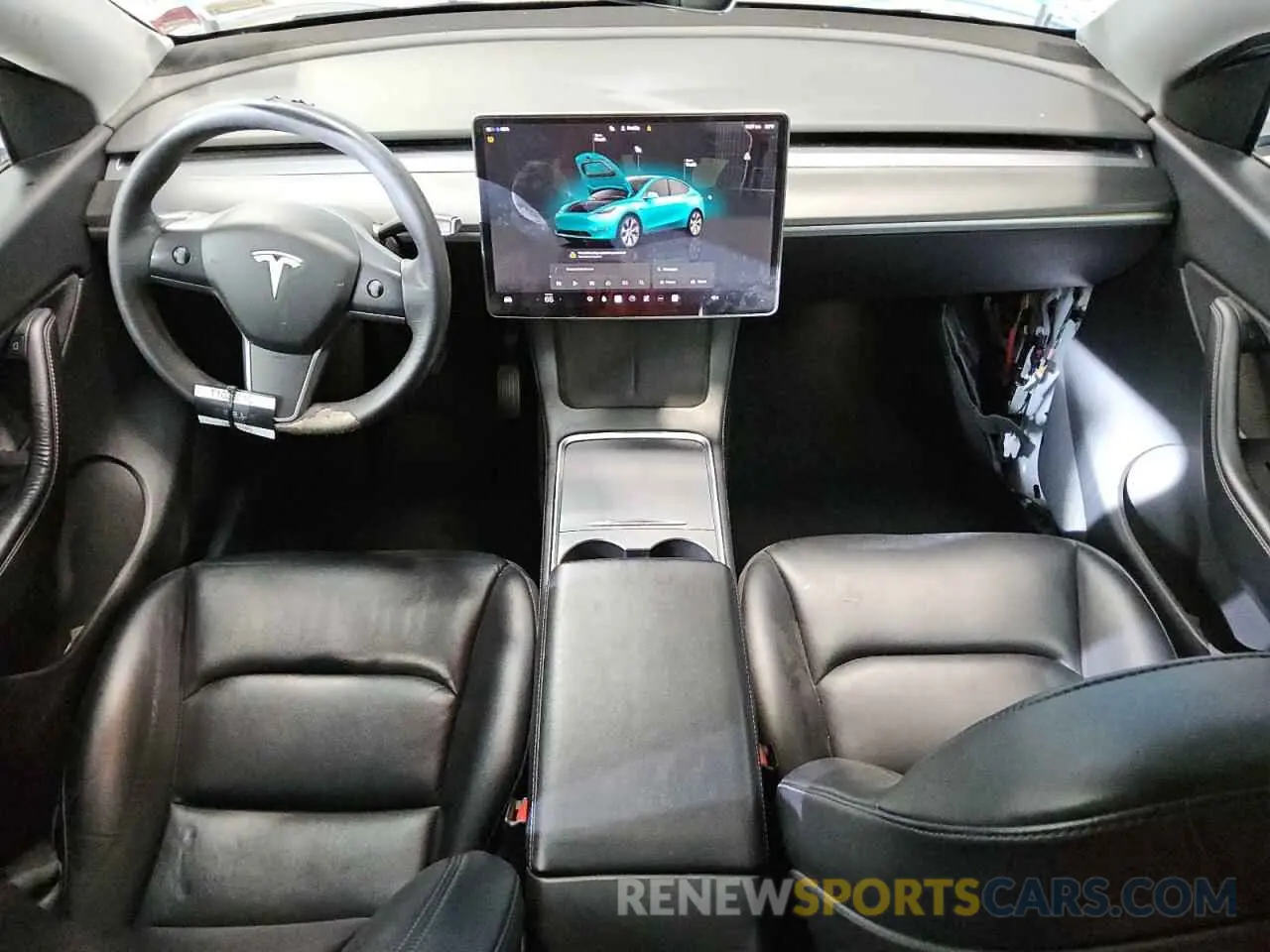 8 fotografías del automóvil dañado 7SAYGDEE0NF360195 TESLA MODEL Y 2022