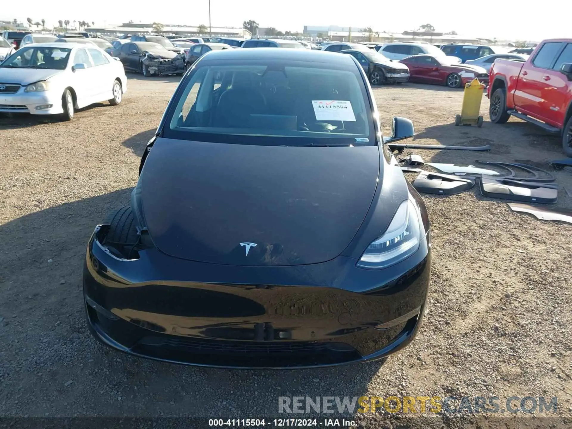 13 fotografías del automóvil dañado 7SAYGDEE0NF365168 TESLA MODEL Y 2022