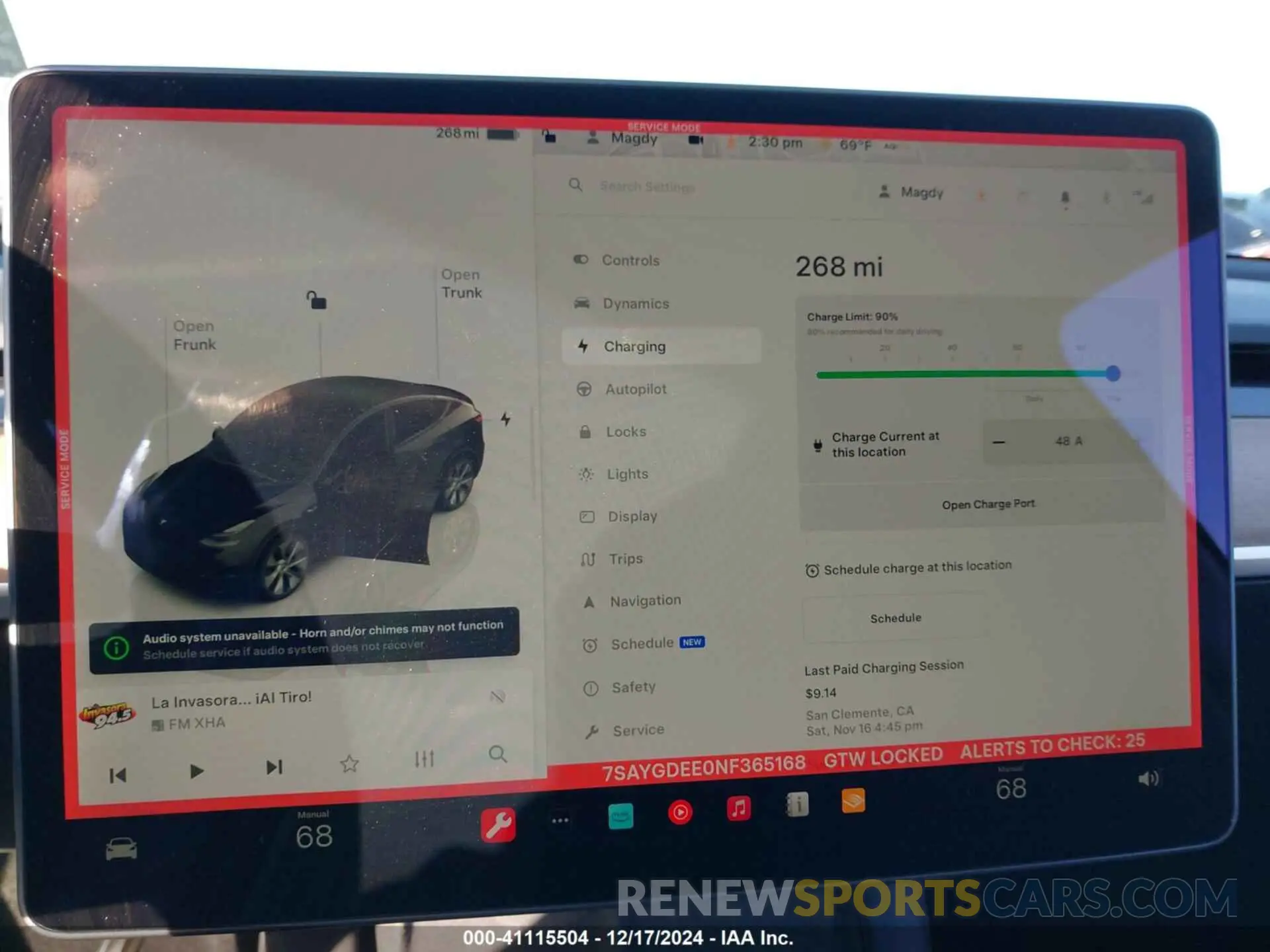 18 fotografías del automóvil dañado 7SAYGDEE0NF365168 TESLA MODEL Y 2022