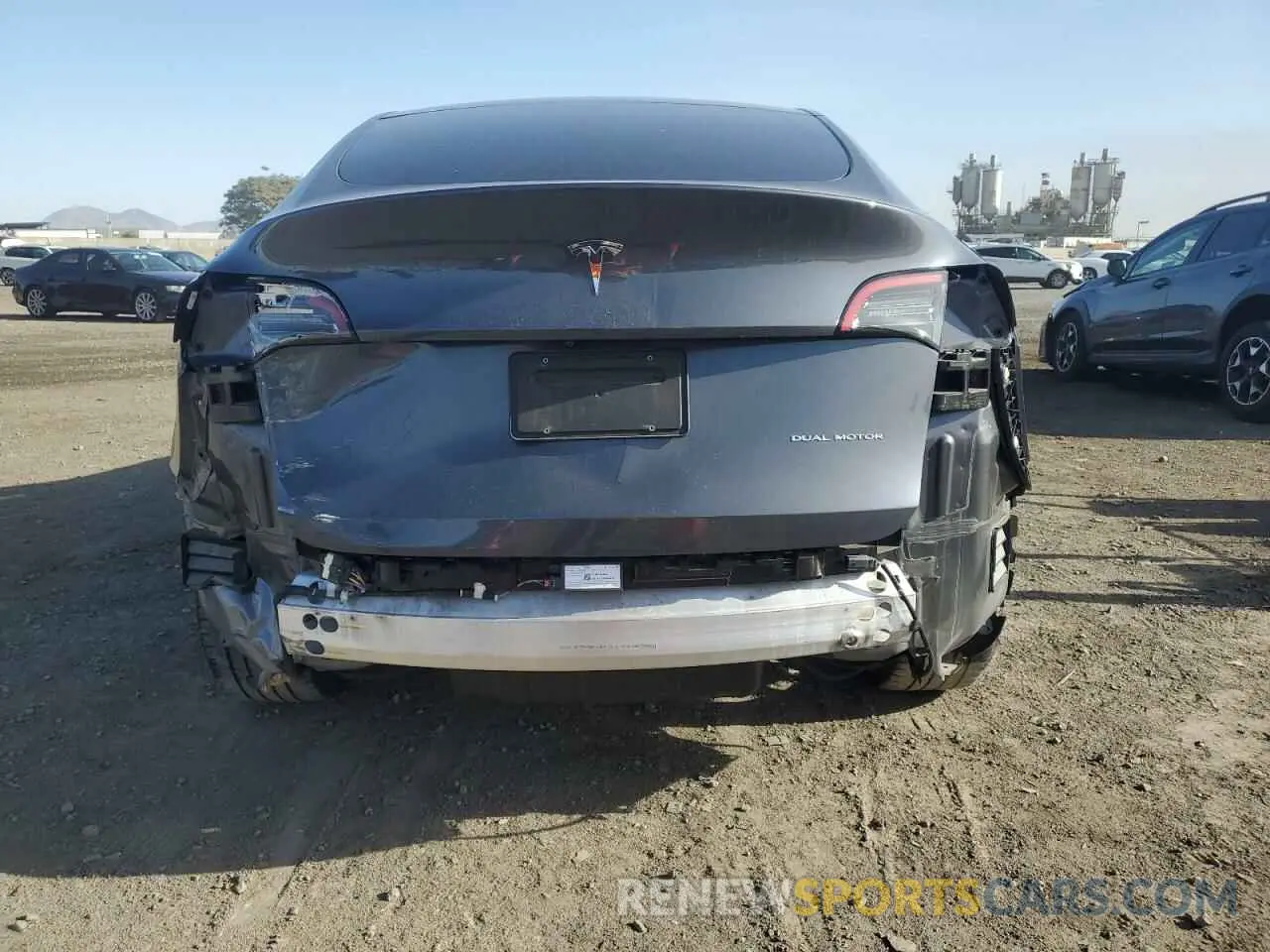 6 fotografías del automóvil dañado 7SAYGDEE0NF365509 TESLA MODEL Y 2022