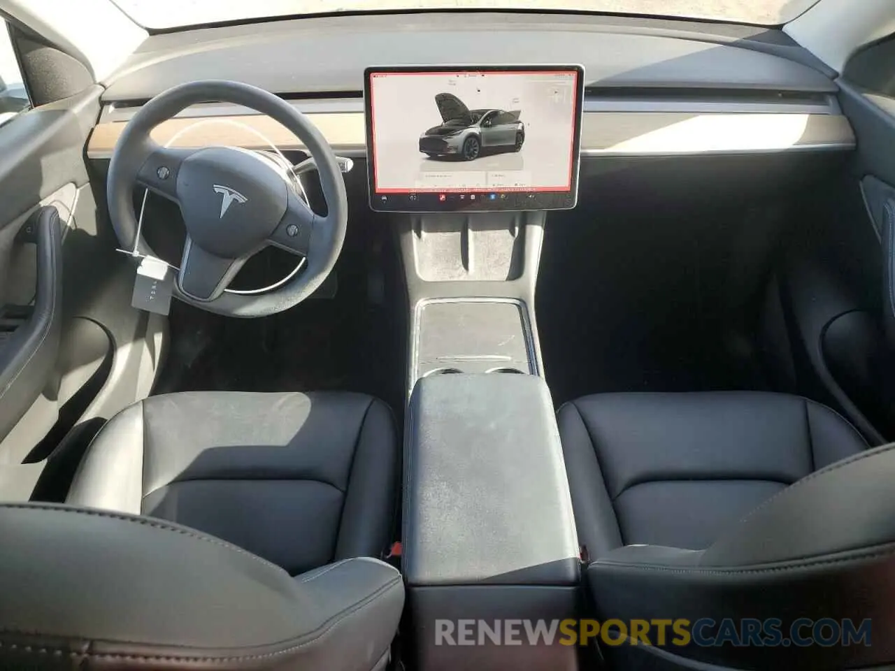 8 fotografías del automóvil dañado 7SAYGDEE0NF365509 TESLA MODEL Y 2022