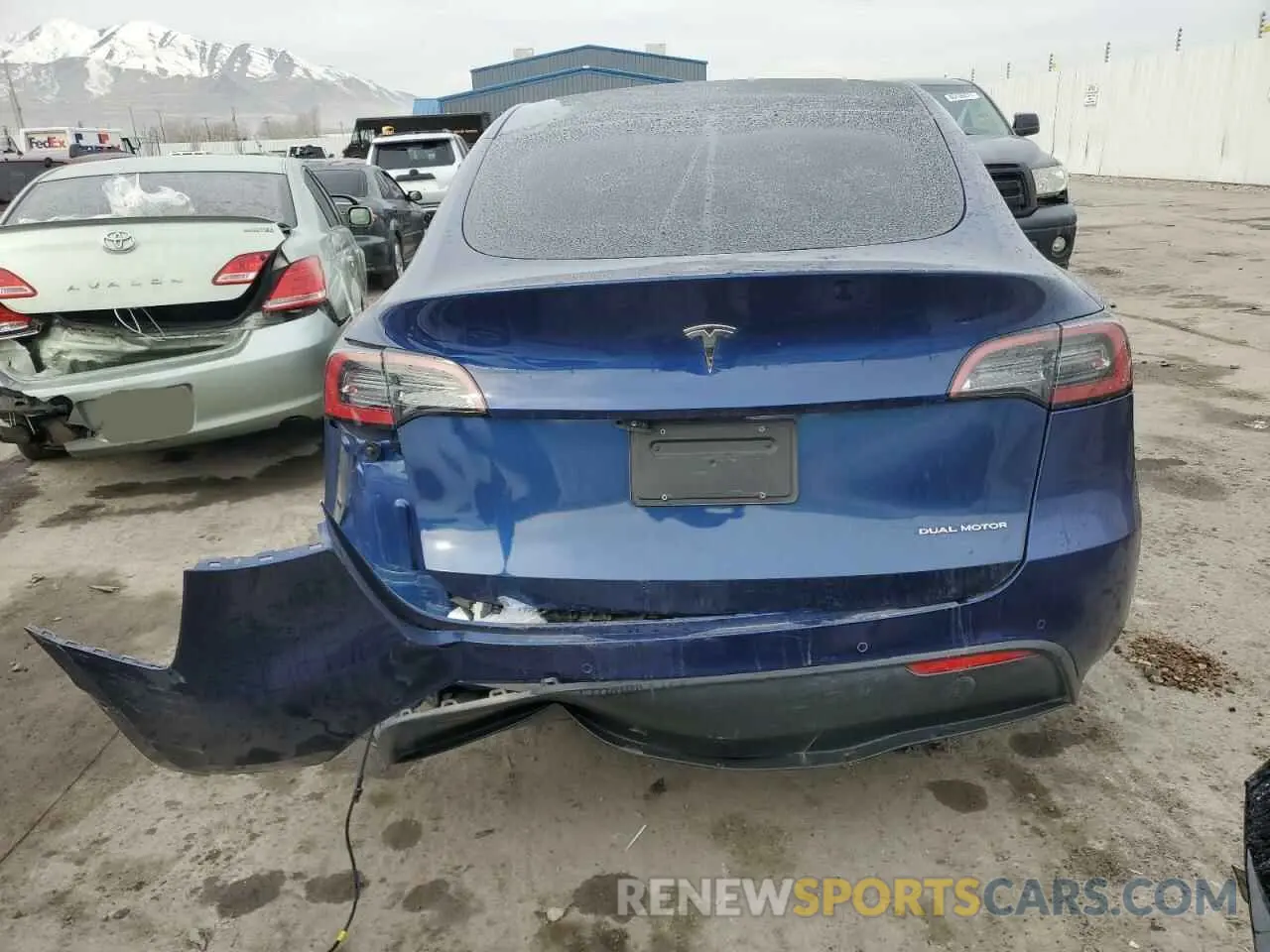 6 fotografías del automóvil dañado 7SAYGDEE0NF386750 TESLA MODEL Y 2022
