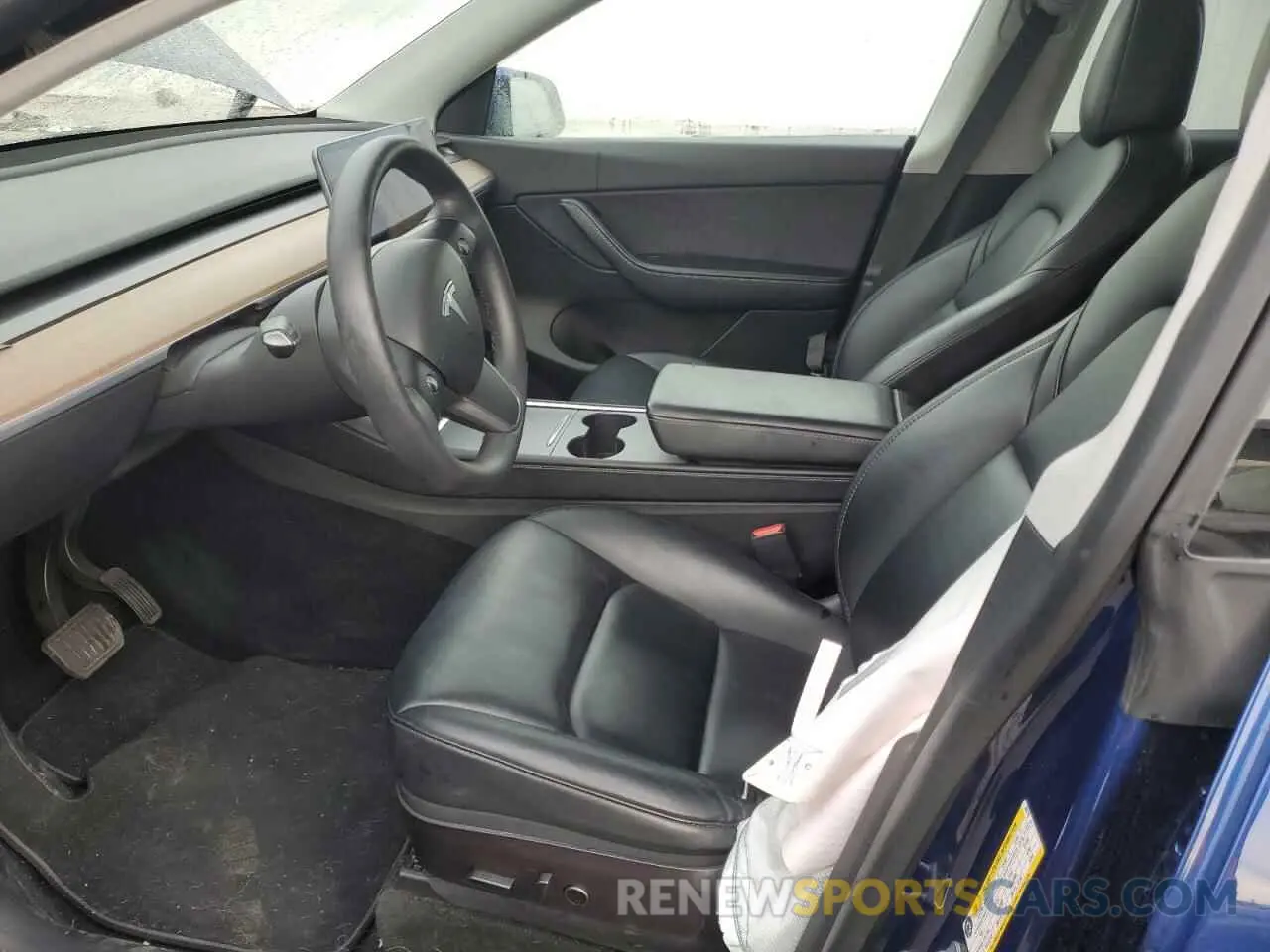 7 fotografías del automóvil dañado 7SAYGDEE0NF386750 TESLA MODEL Y 2022