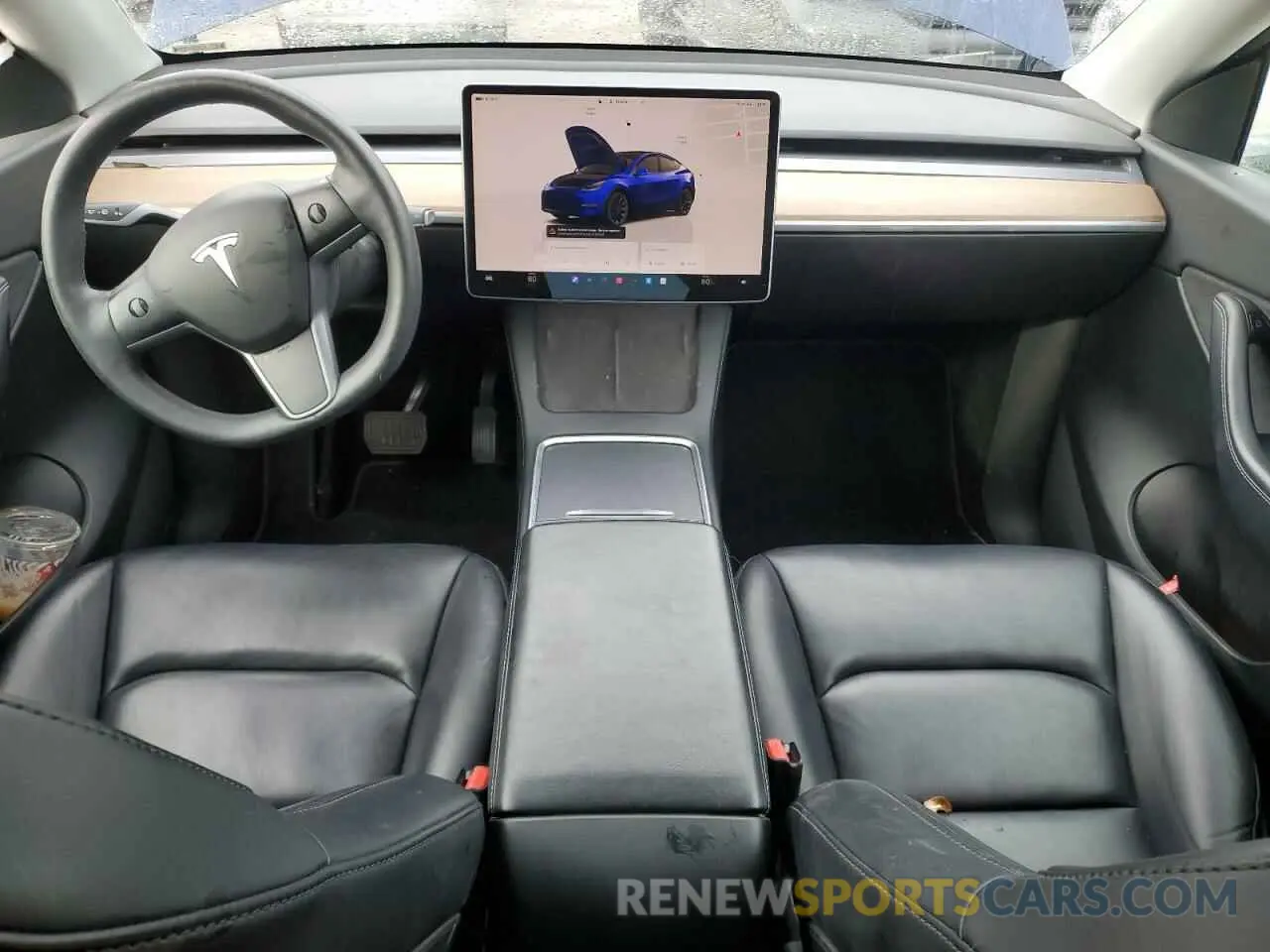 8 fotografías del automóvil dañado 7SAYGDEE0NF386750 TESLA MODEL Y 2022