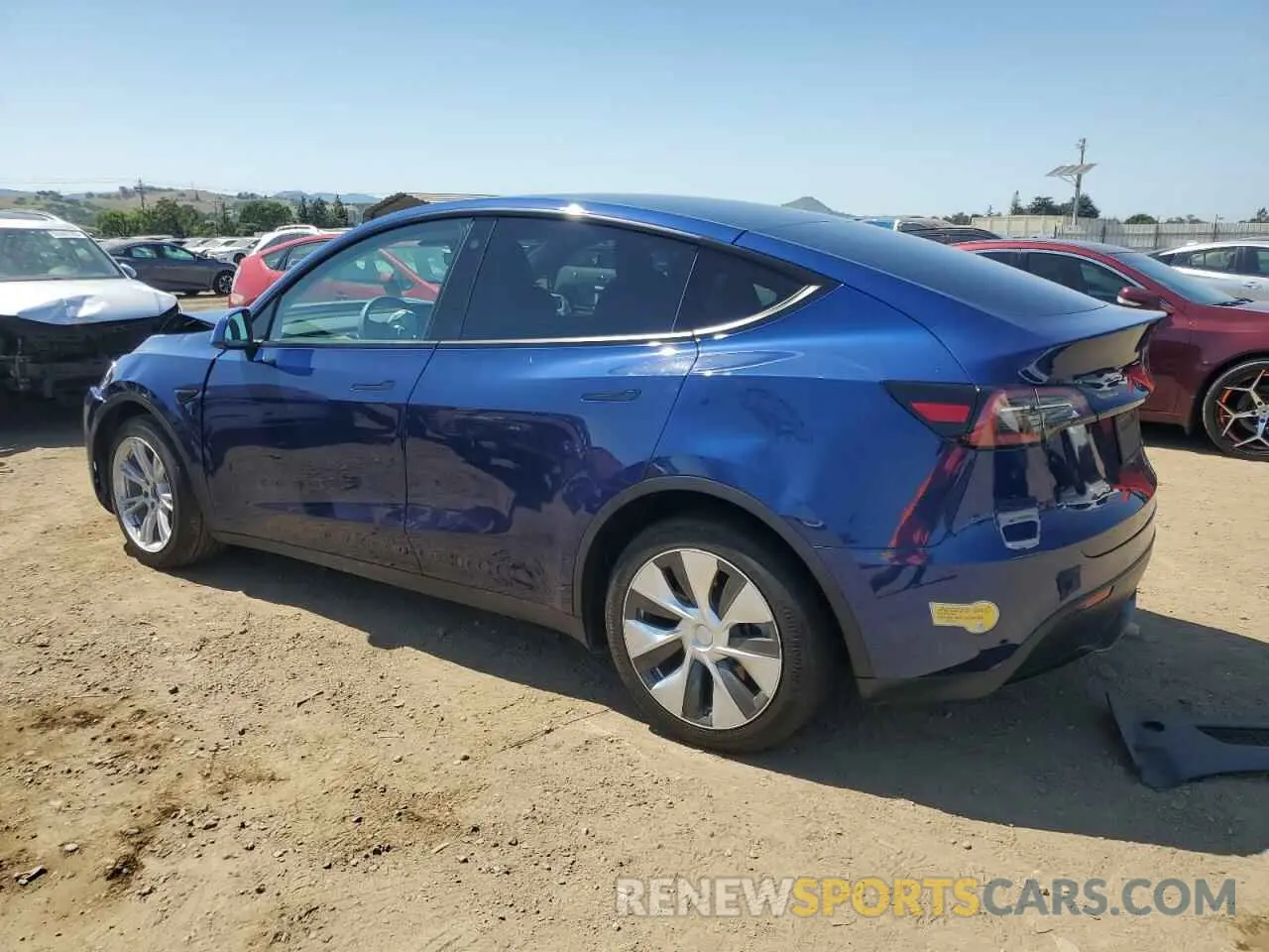 2 fotografías del automóvil dañado 7SAYGDEE0NF394105 TESLA MODEL Y 2022