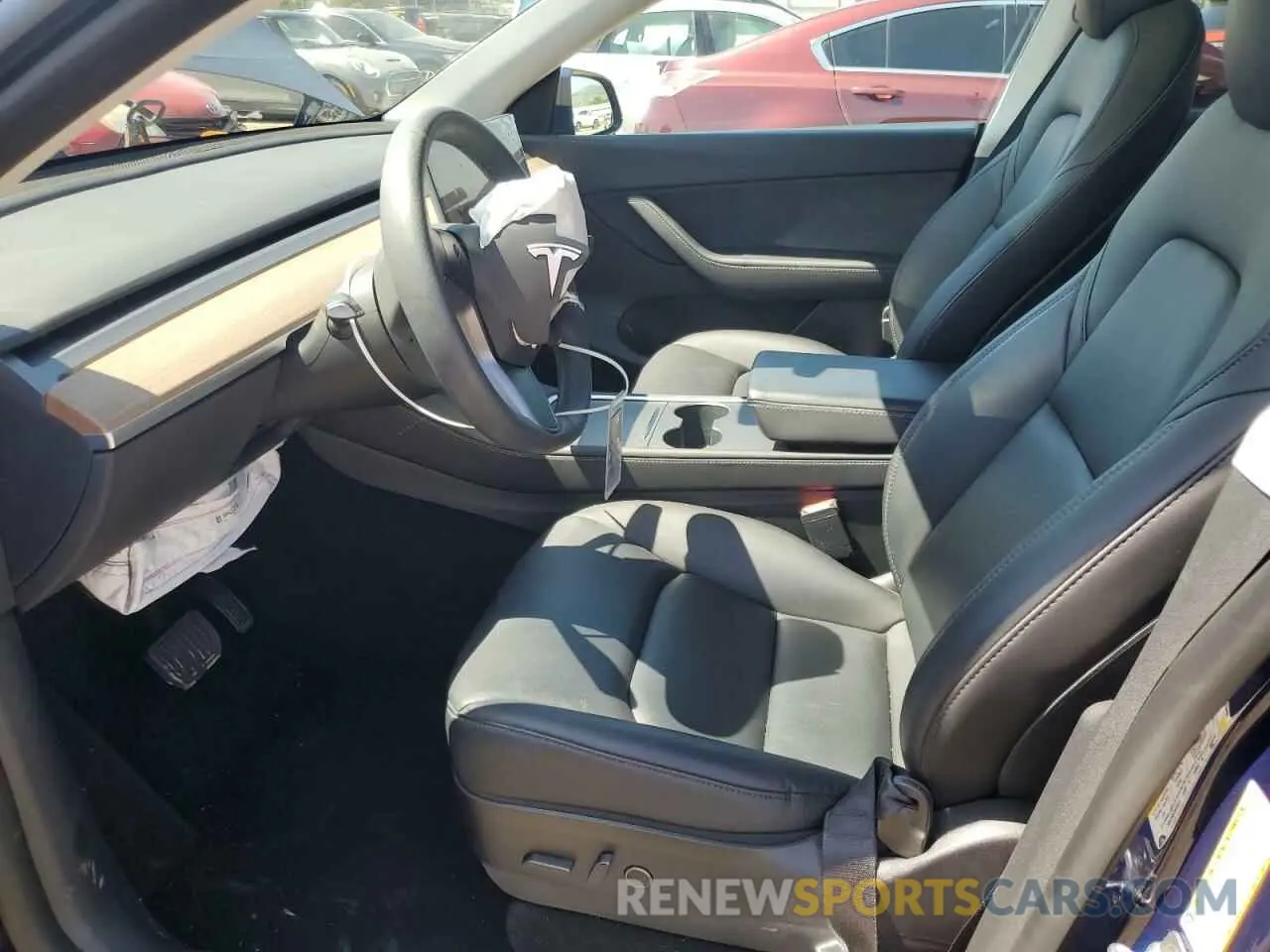 7 fotografías del automóvil dañado 7SAYGDEE0NF394105 TESLA MODEL Y 2022