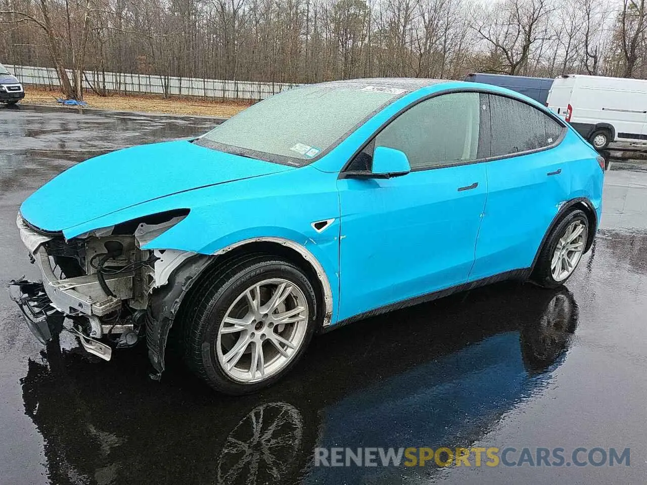 1 fotografías del automóvil dañado 7SAYGDEE0NF400209 TESLA MODEL Y 2022