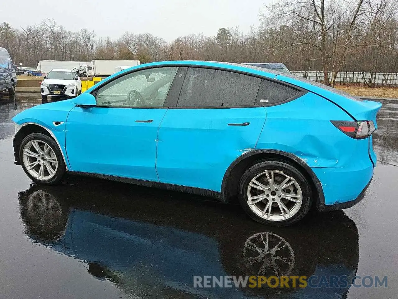2 fotografías del automóvil dañado 7SAYGDEE0NF400209 TESLA MODEL Y 2022
